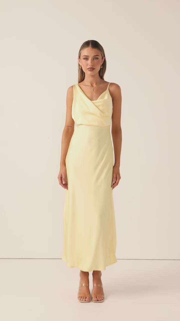 Audrey Maxi Dress - Lemon - Billy J