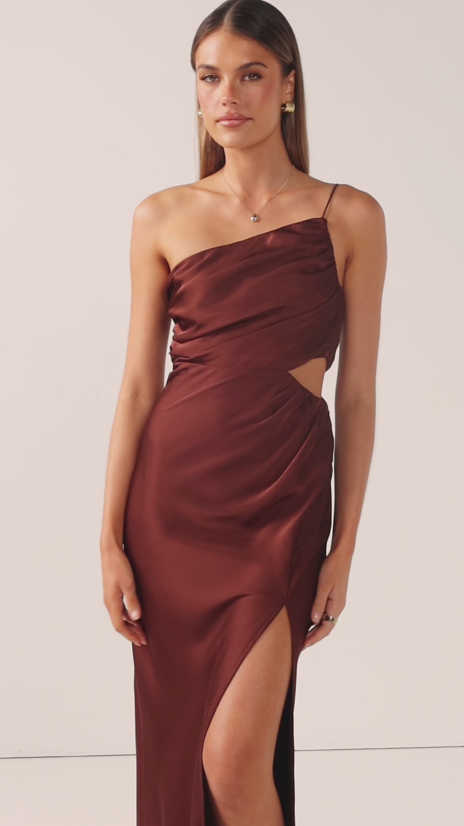 Nyla Maxi Dress - Brown - Billy J