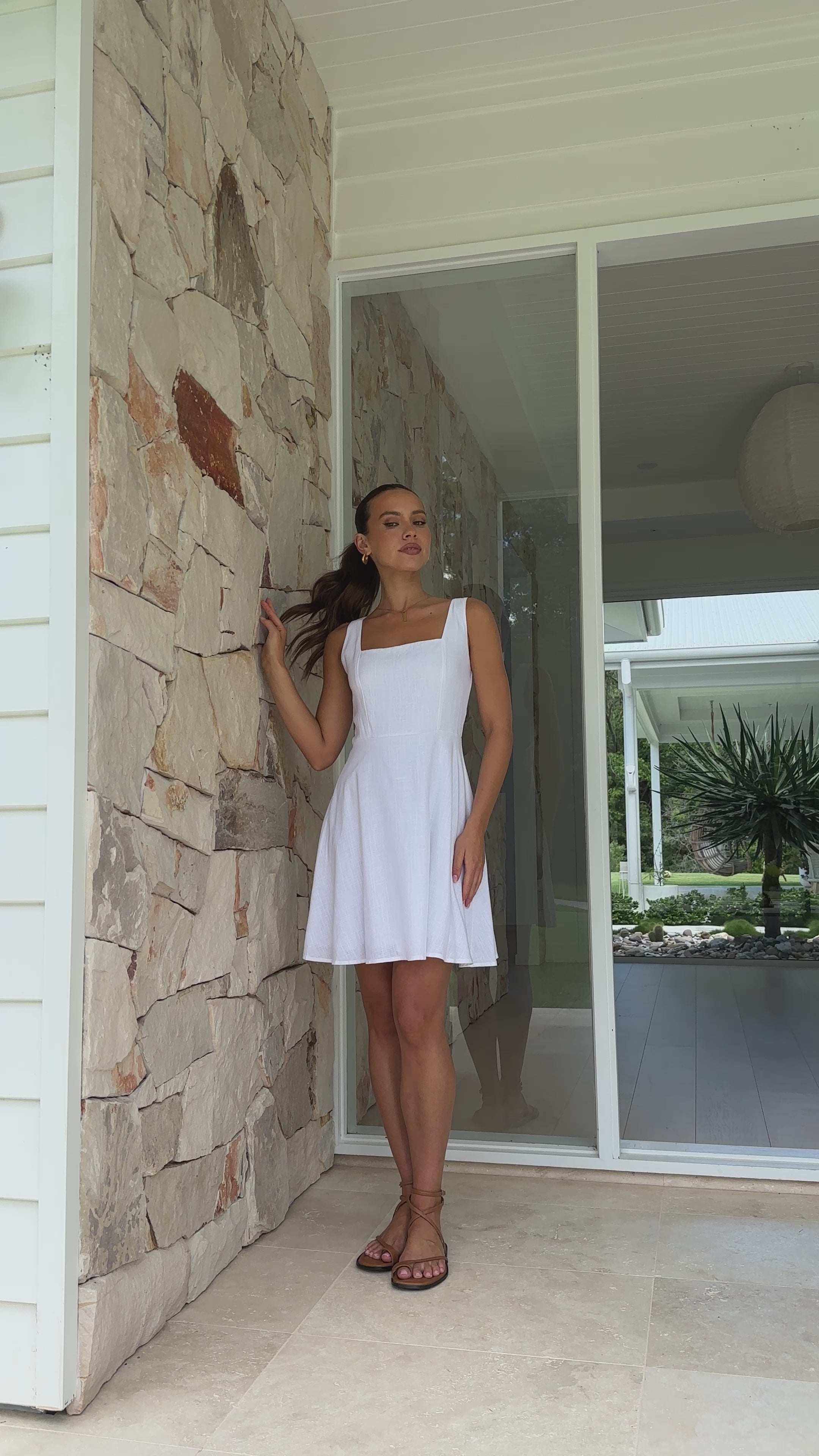 Carlita Mini Dress - White
