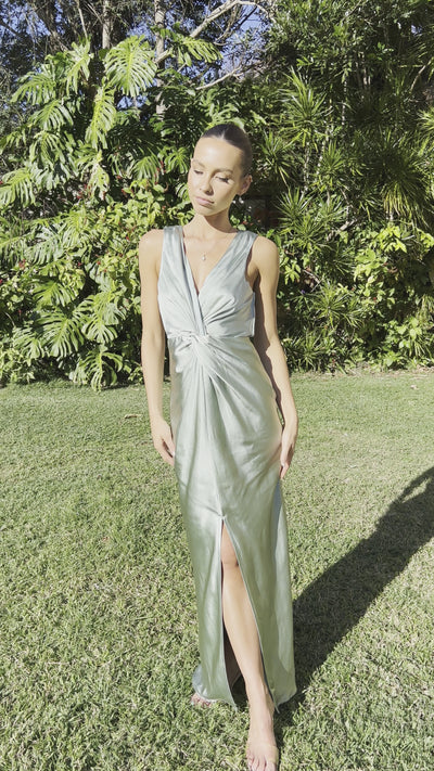 Load and play video in Gallery viewer, Lucia Maxi Dress - Sage

