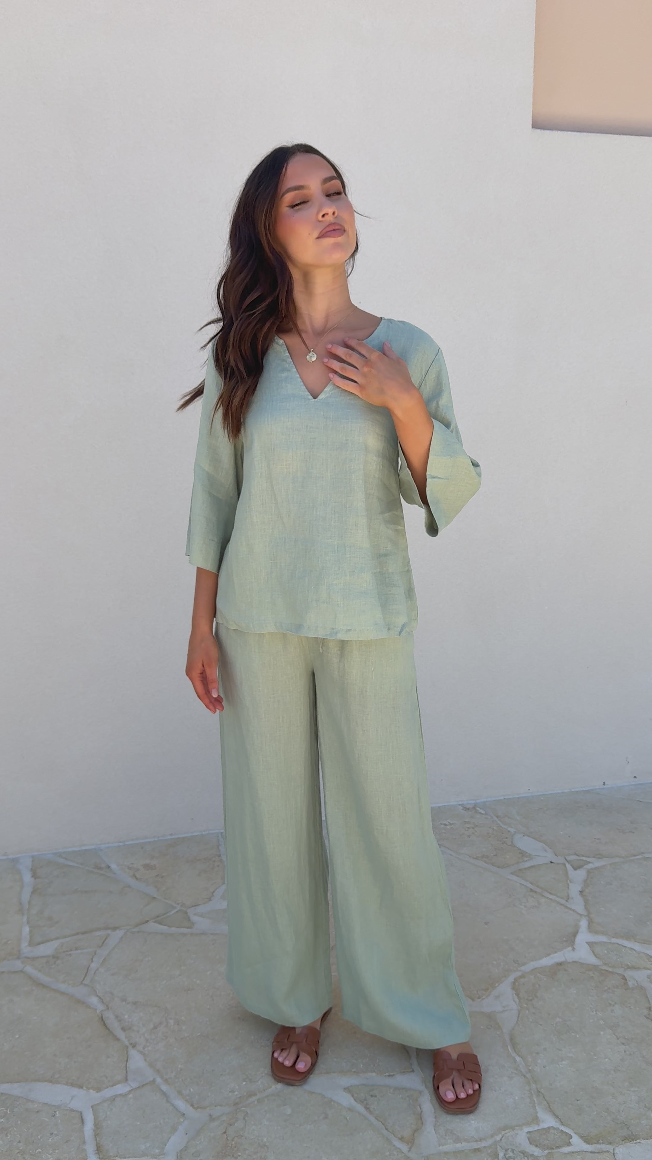 Tara Pants - Sage