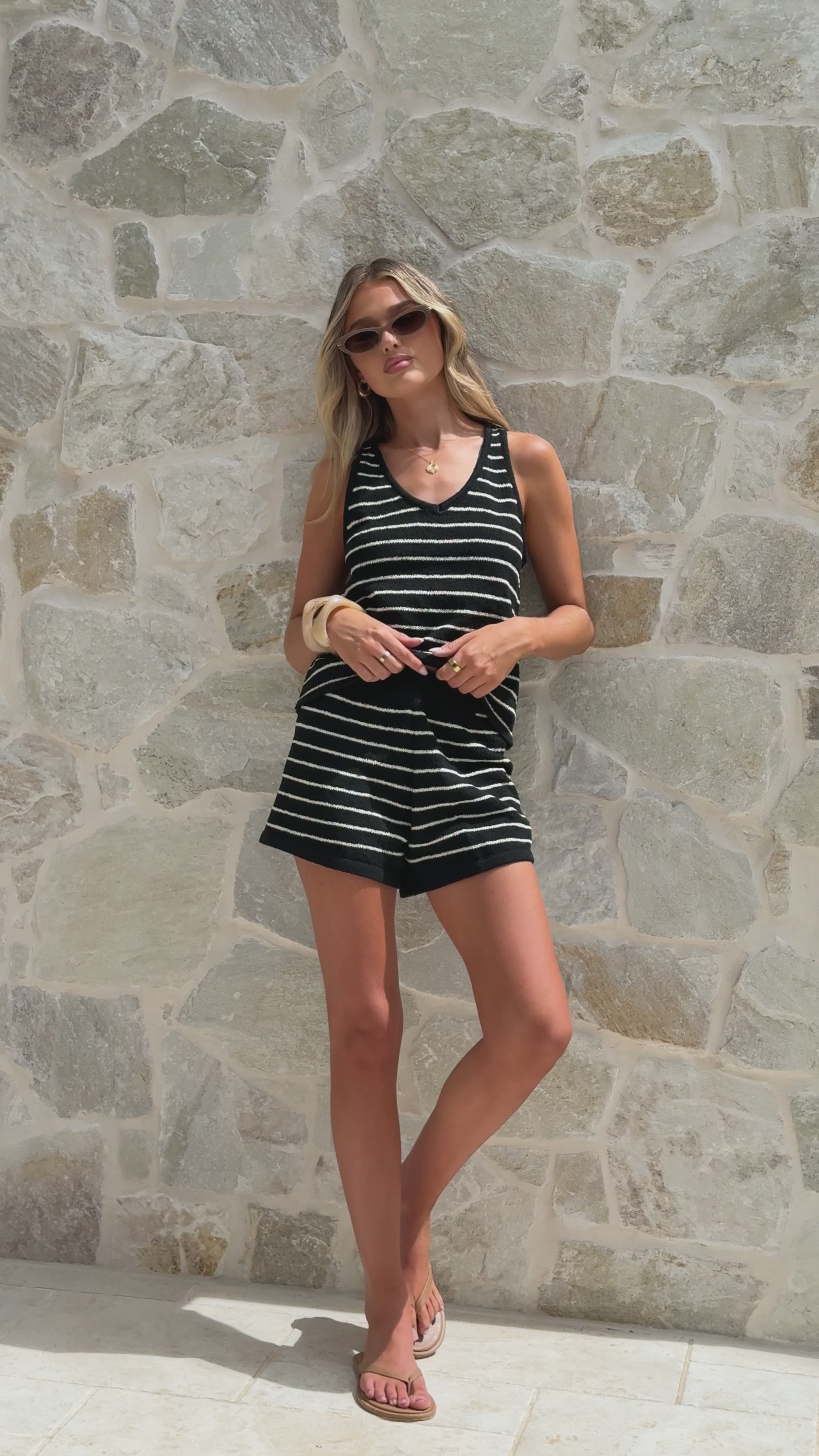 Robin Shorts - Black/White Stripe - Billy J