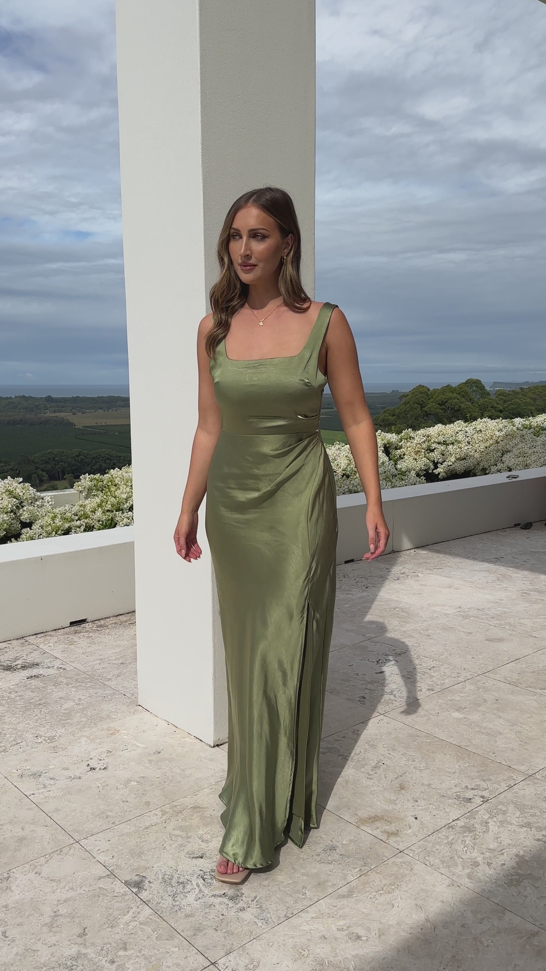 Alaria Maxi Dress - Olive