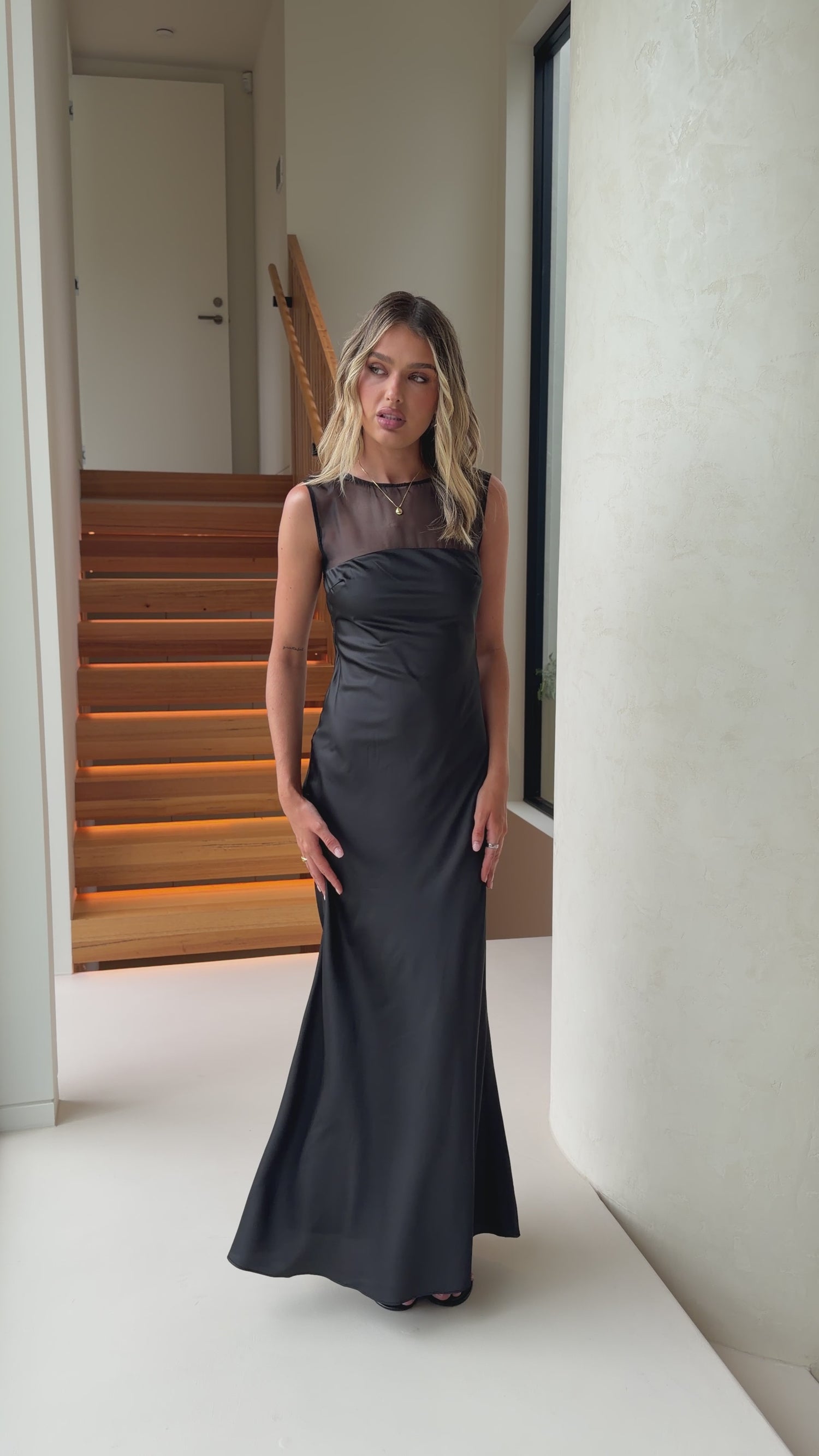 Abigail Maxi Dress - Black - Billy J