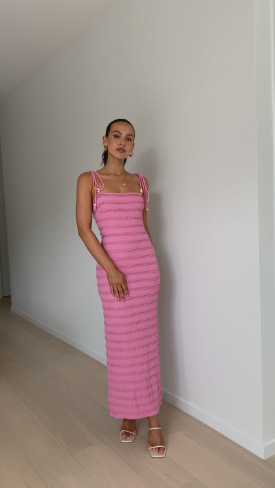 Load and play video in Gallery viewer, Tadashi Maxi Dress - Pink
