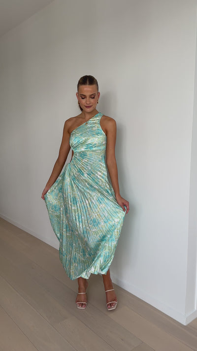 Load and play video in Gallery viewer, Laken Maxi Dress - Green Floral
