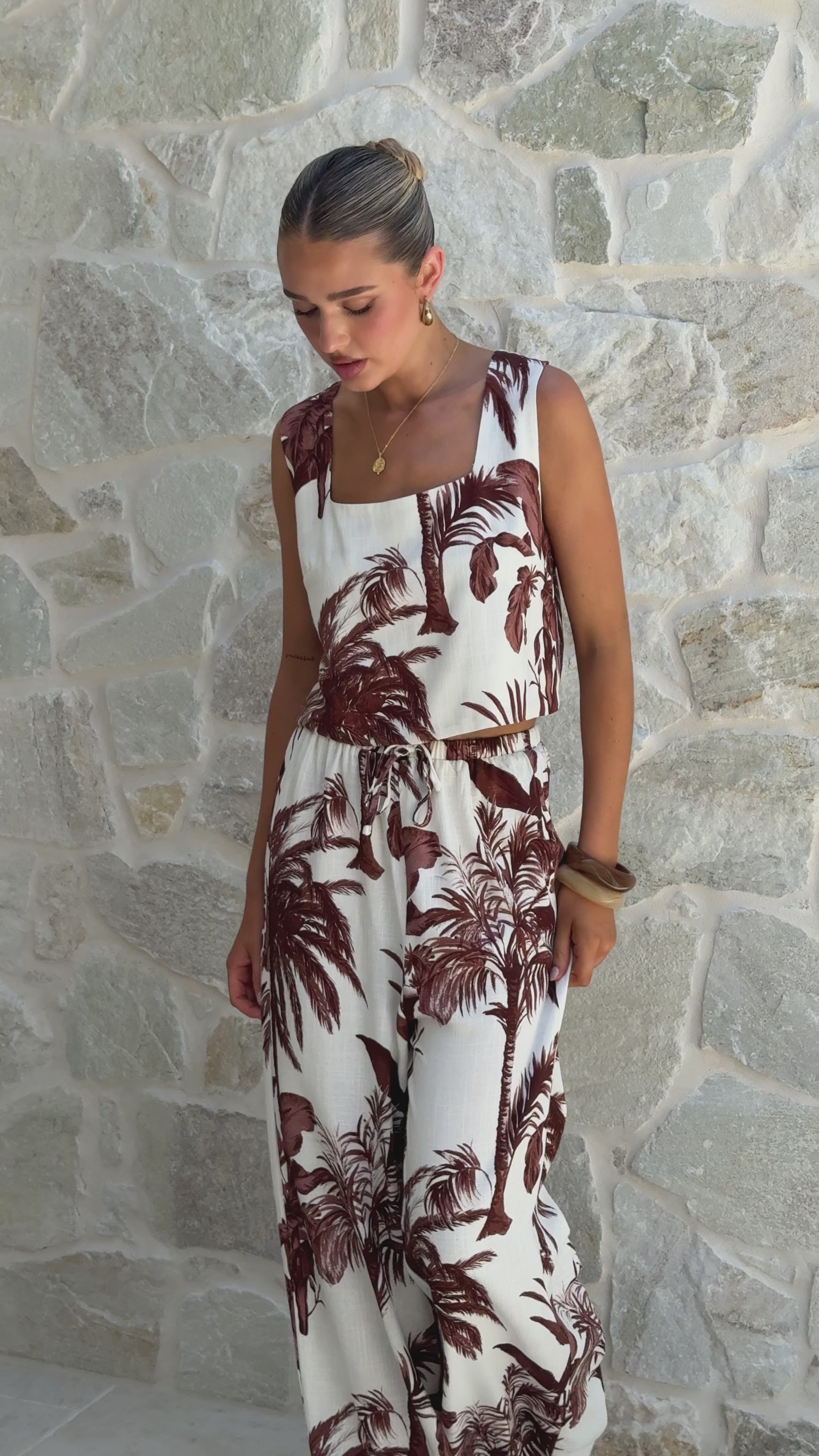 Load video: Uma Pants - Ipanema Print - Billy J