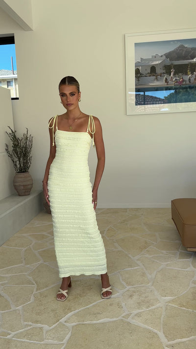 Load and play video in Gallery viewer, Tadashi Maxi Dress - Yellow
