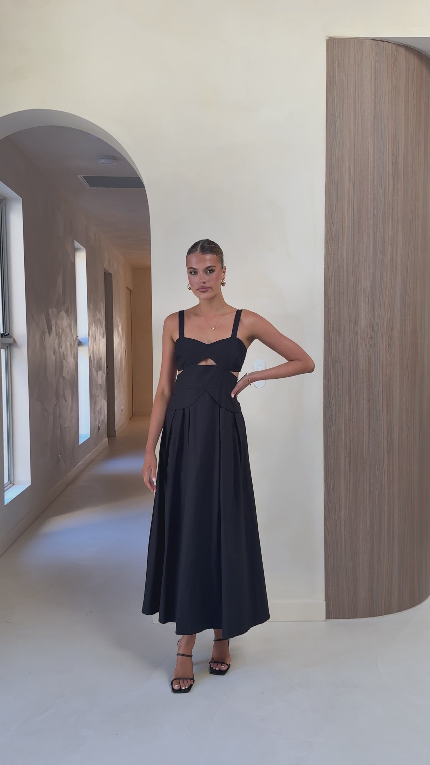 Harleigh Maxi Dress - Black - Billy J