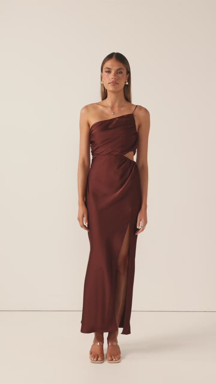 Nyla Maxi Dress - Brown - Billy J