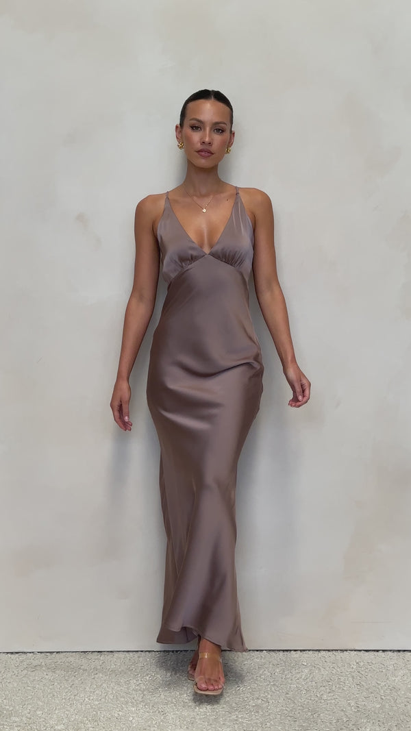 Ziah Maxi Dress - Mushroom - Billy J