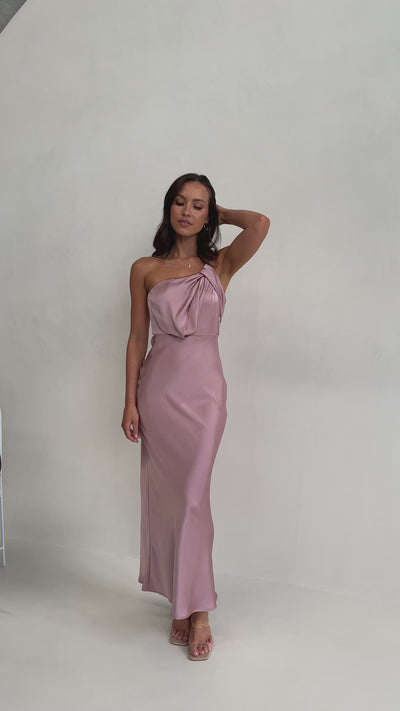 Load and play video in Gallery viewer, Greta Maxi Dress - Dusty Pink
