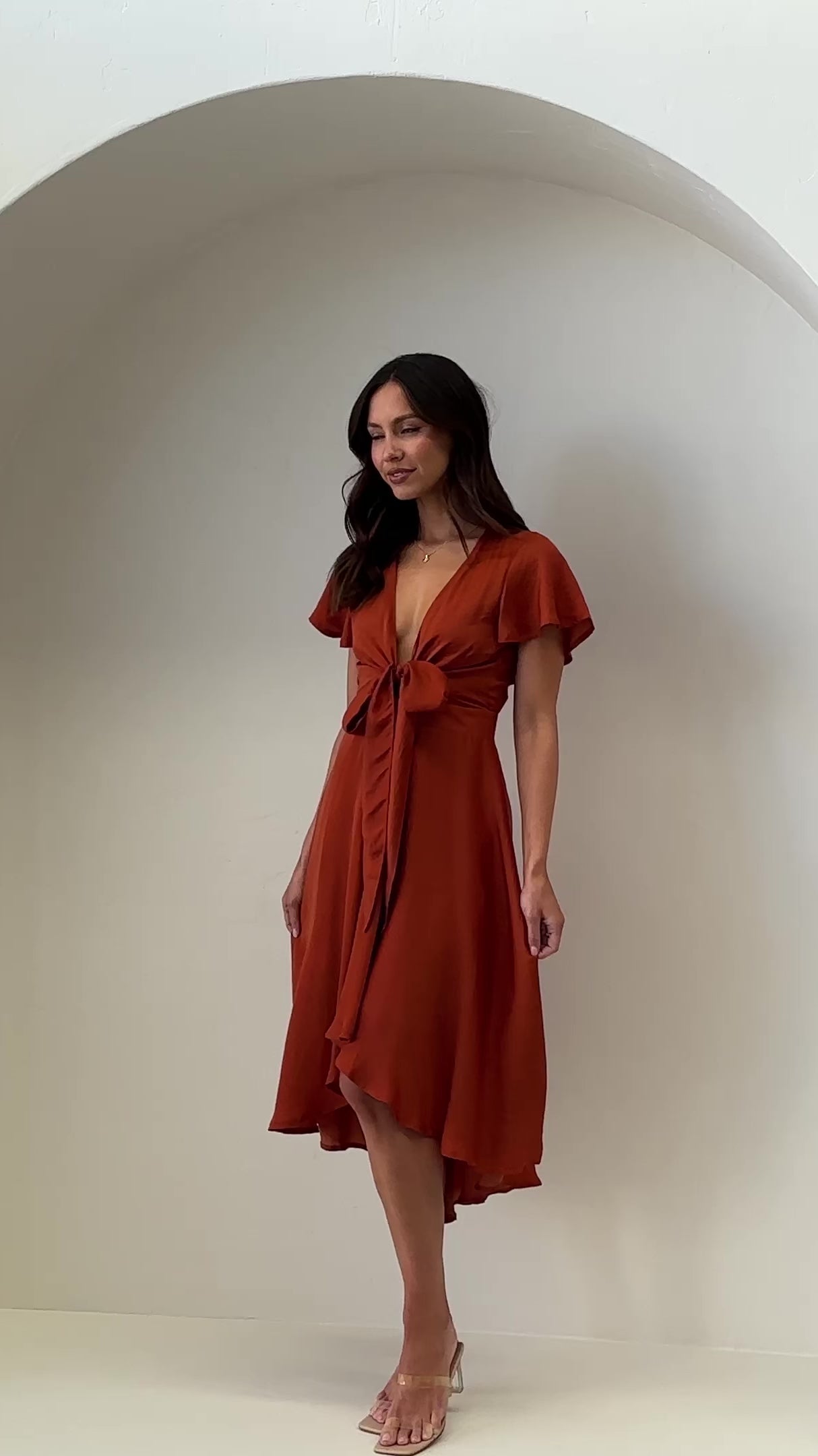 Sunny Daze Dress - Rust