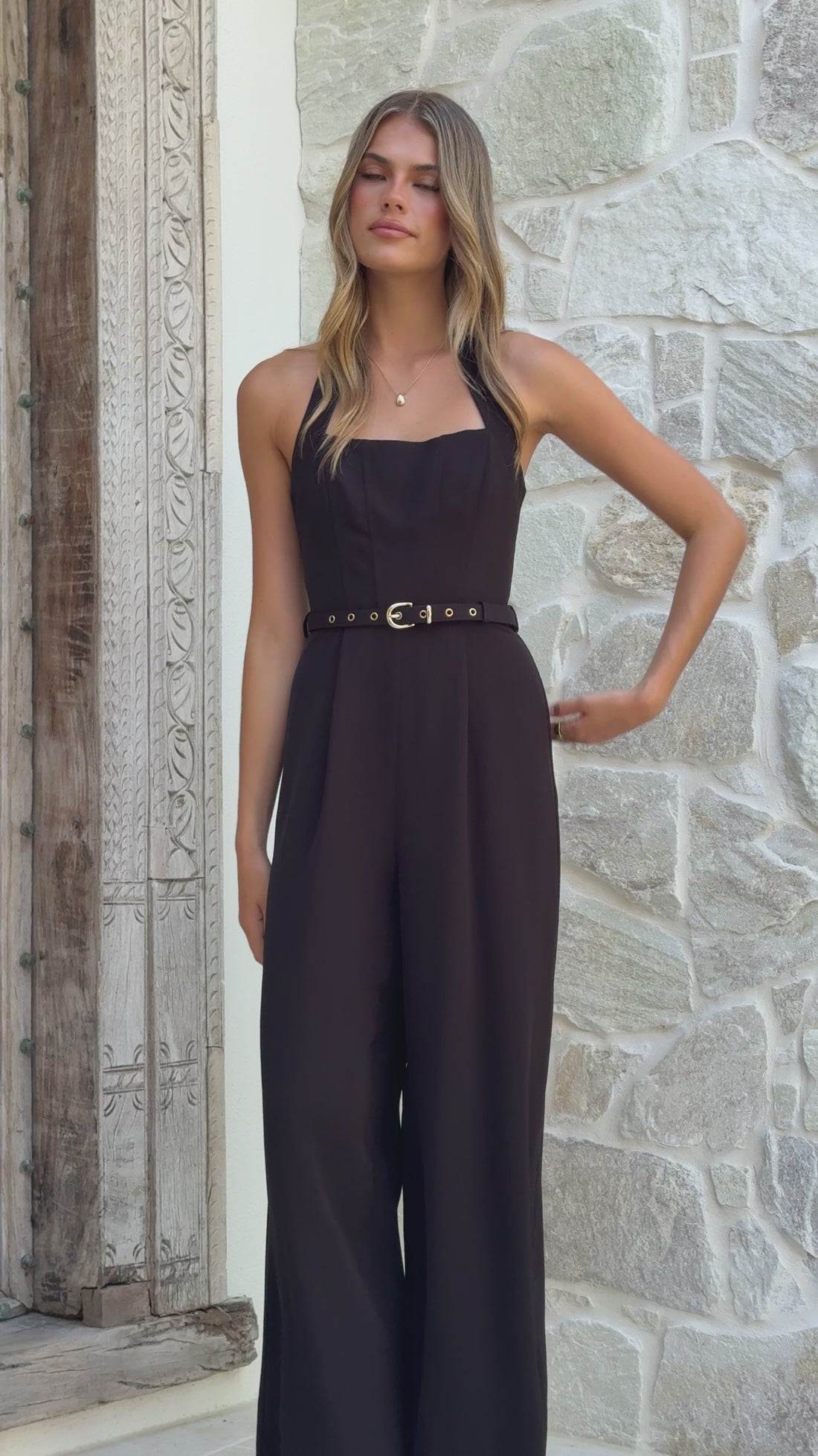 Cleo Jumpsuit - Black - Billy J