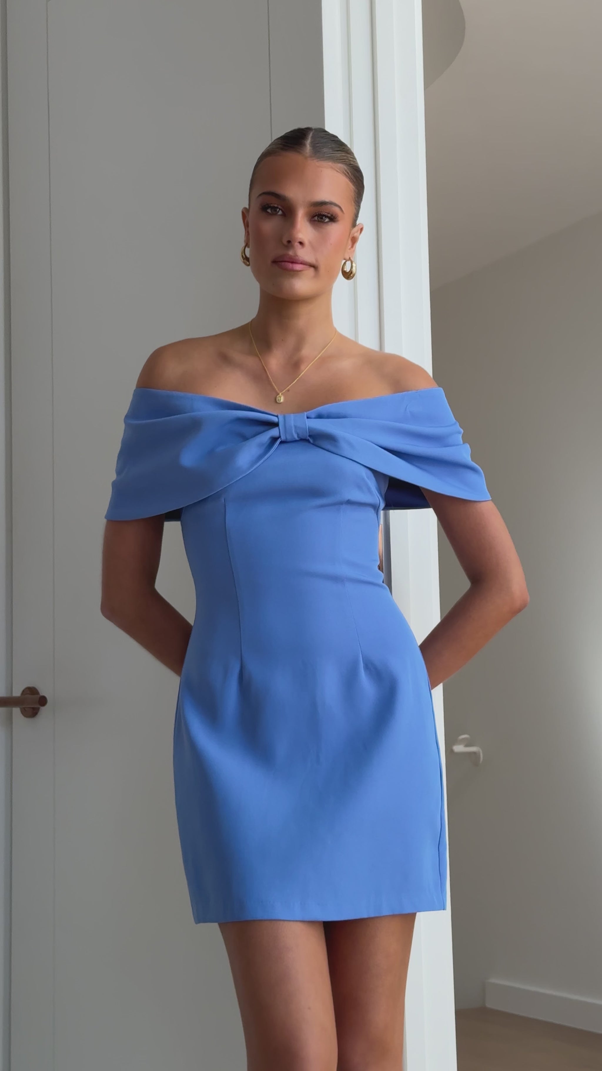 Mia Mini Dress - Blue - Billy J