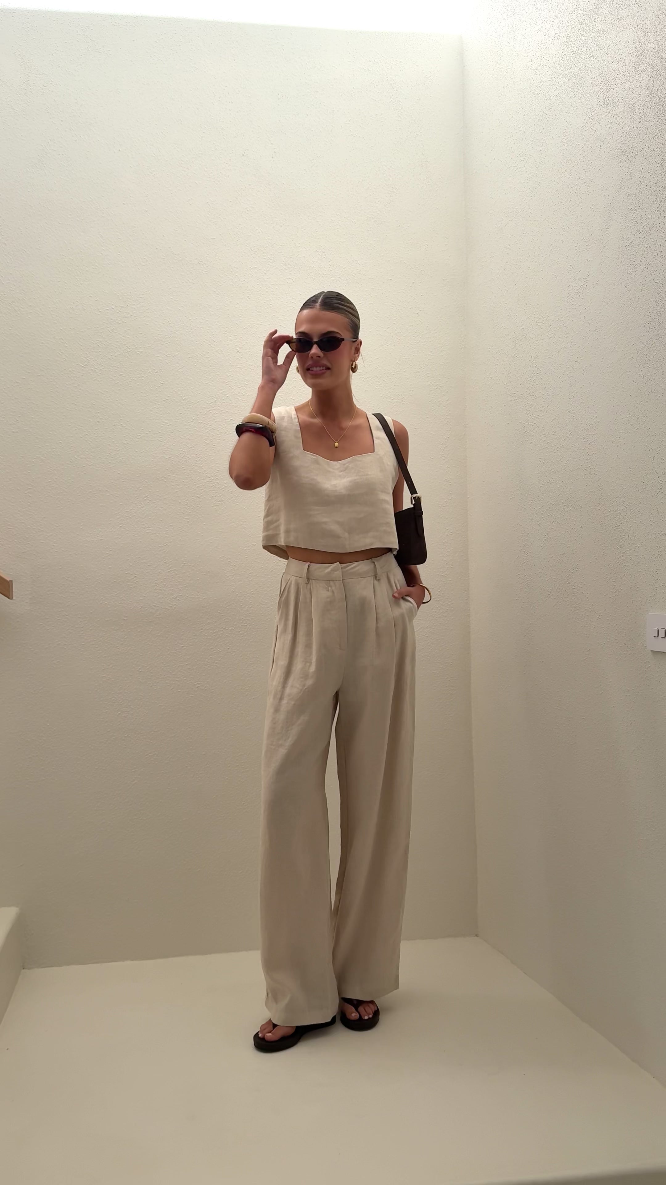 Load video: Tillie Pants - Oatmeal - Billy J