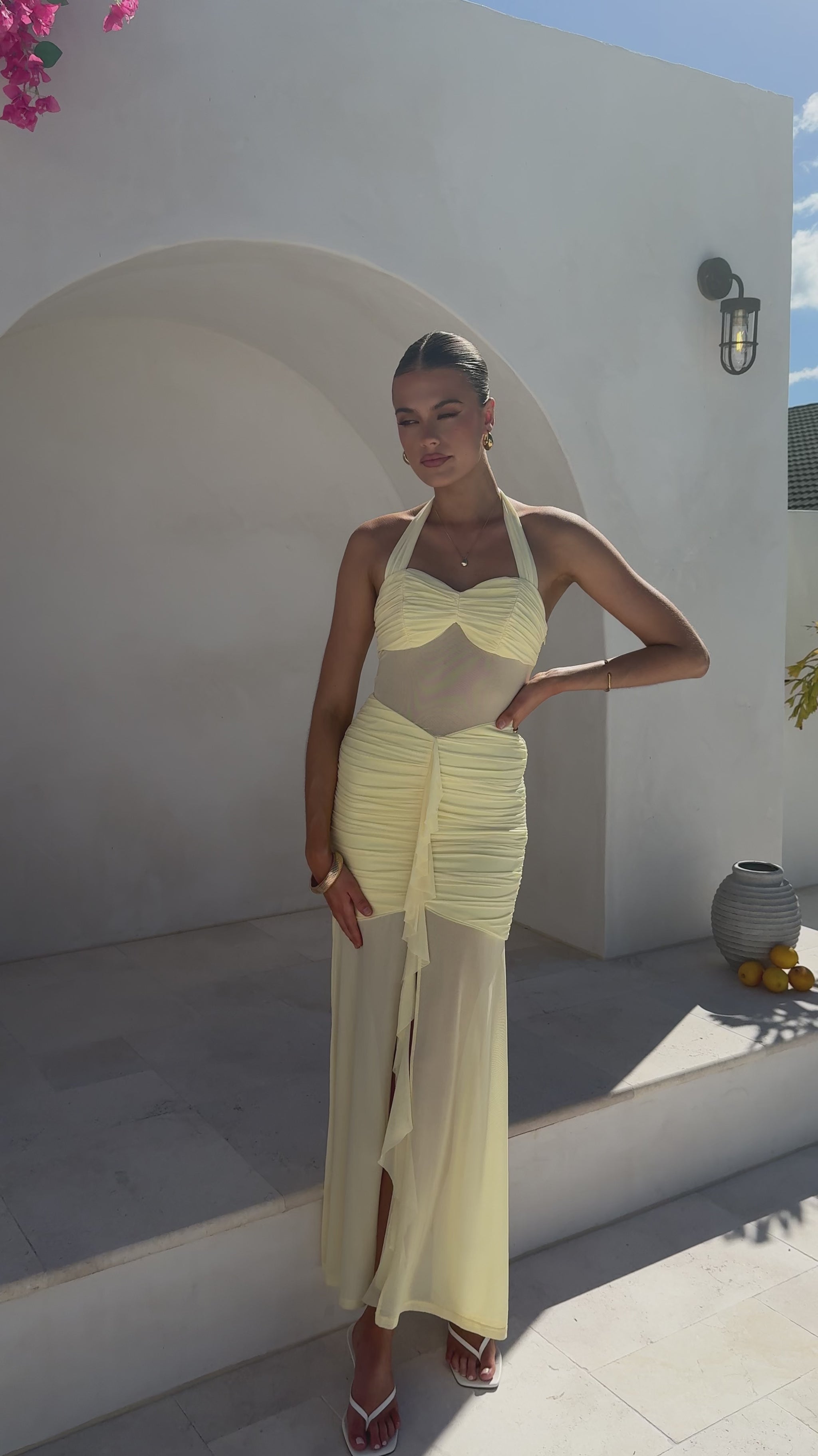 Alani Maxi Dress - Yellow - Billy J