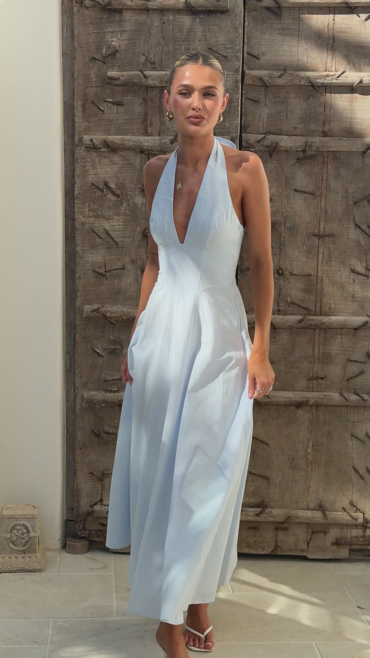 Skye Maxi Dress - Blue - Billy J