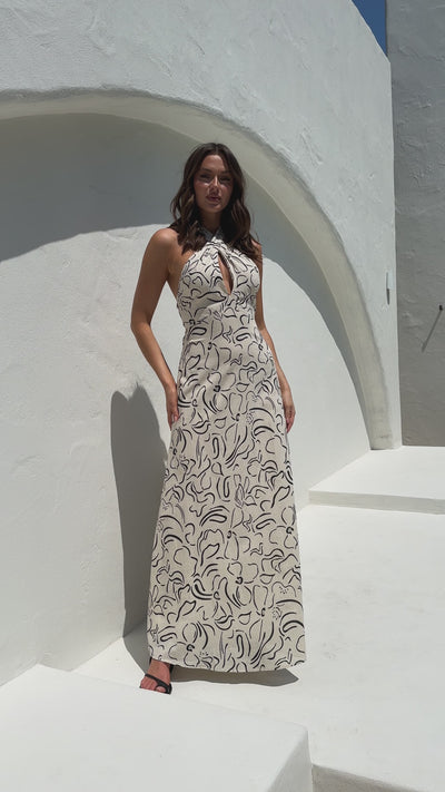 Load and play video in Gallery viewer, Parker Maxi Dress - Beige
