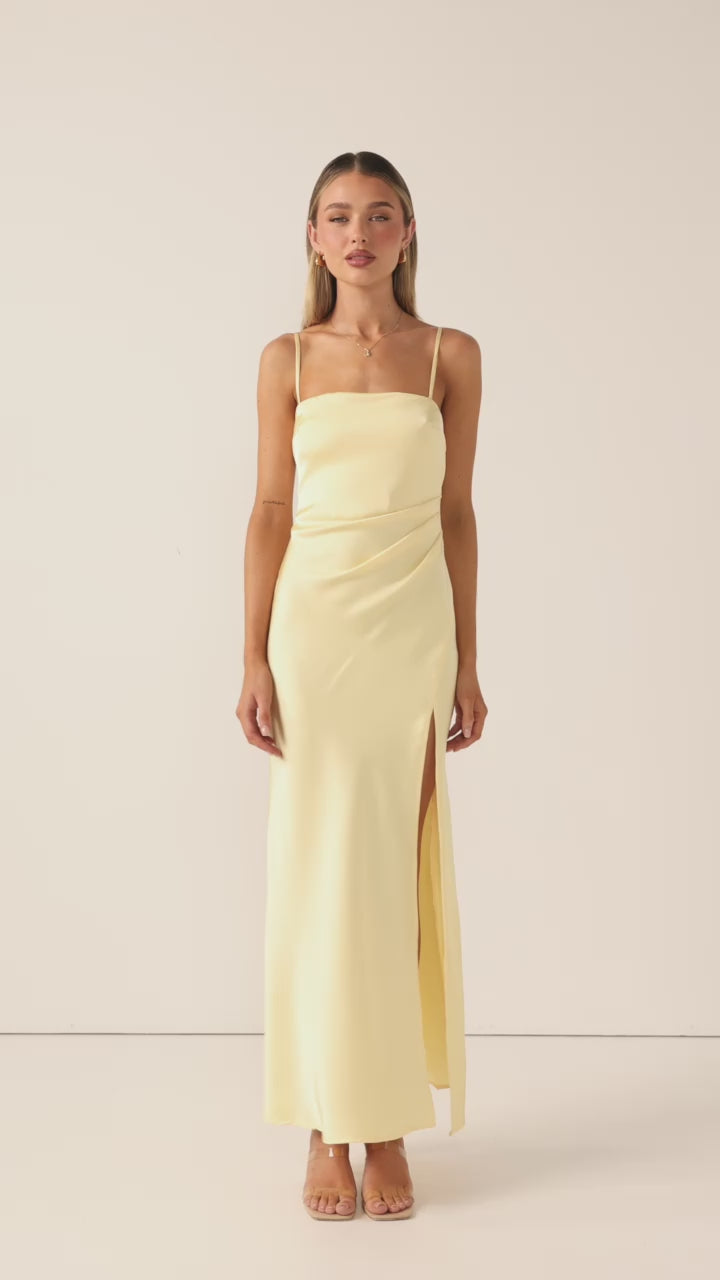 Load video: Ilana Maxi Dress - Lemon
