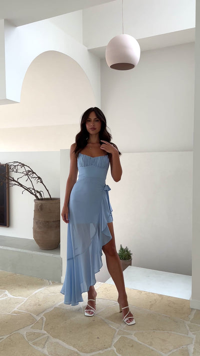 Load and play video in Gallery viewer, Caliste Midi Dress - Blue
