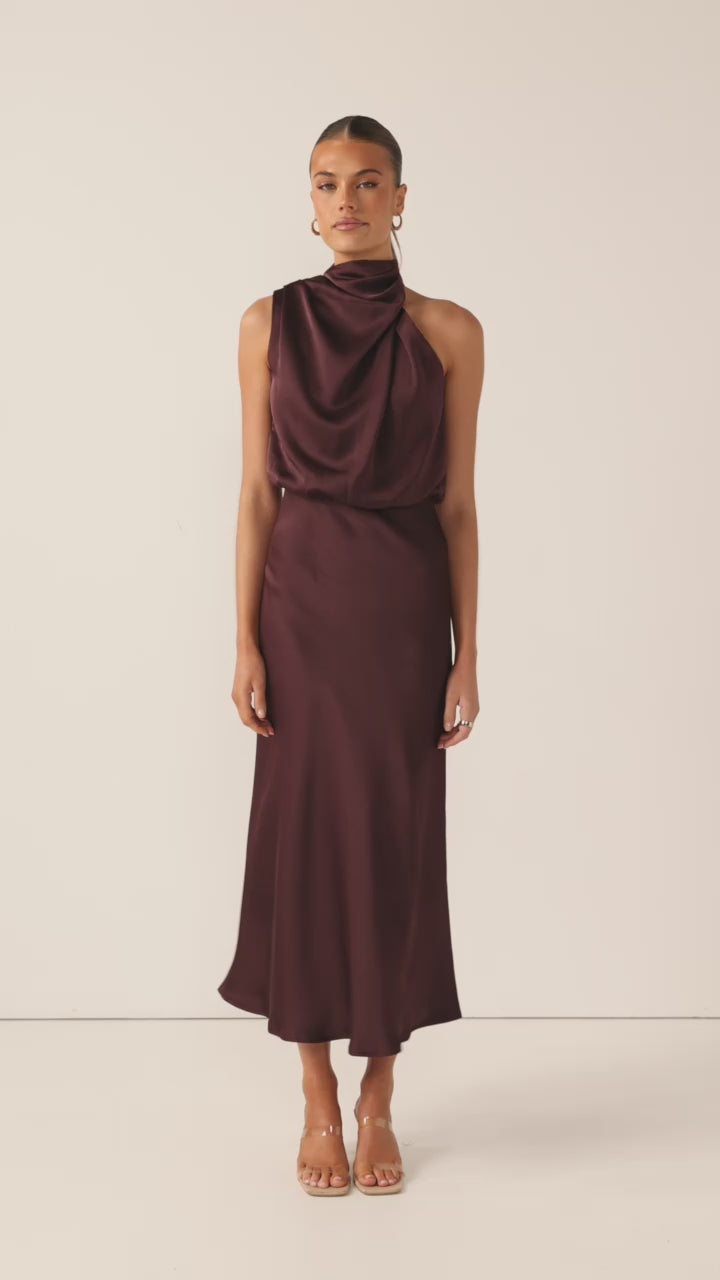 Esther Maxi Dress - Chocolate - Billy J