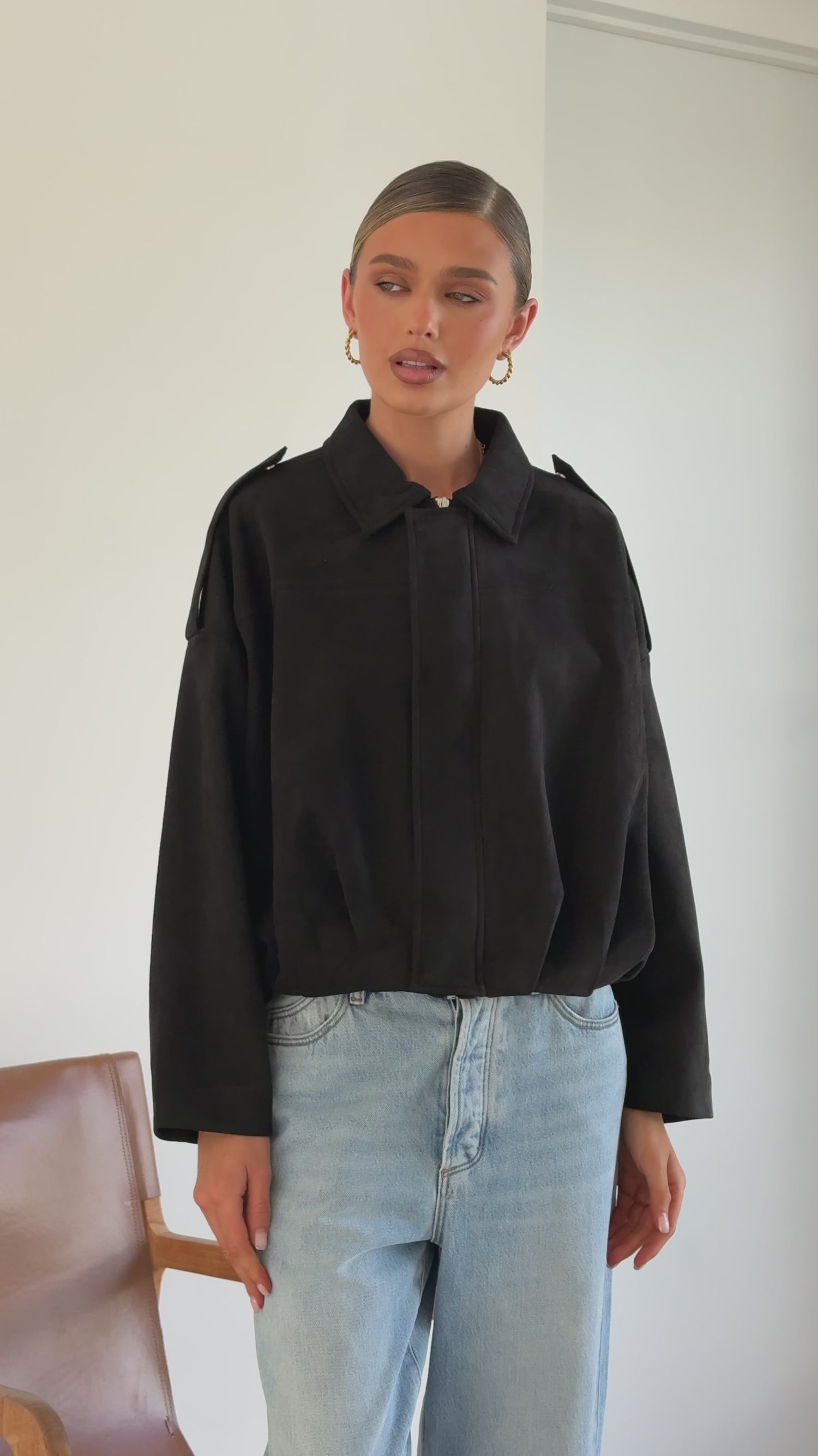 Phoenix Bomber Jacket - Black - Billy J