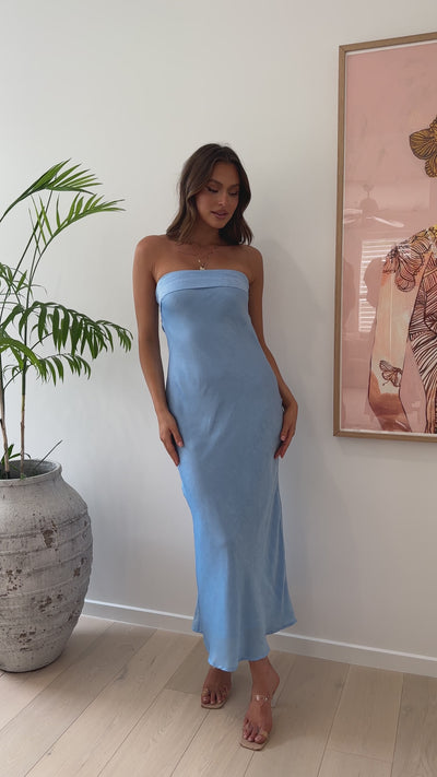 Load and play video in Gallery viewer, Maeve Maxi Dress - Sky Blue
