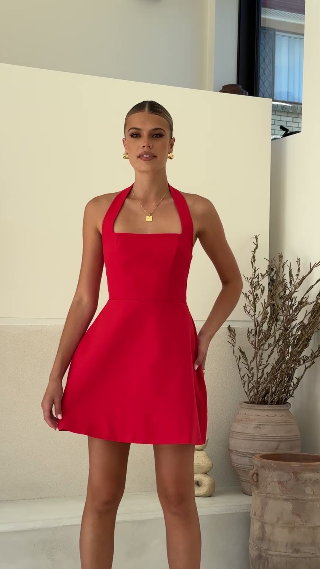 Mady Mini Dress - Red