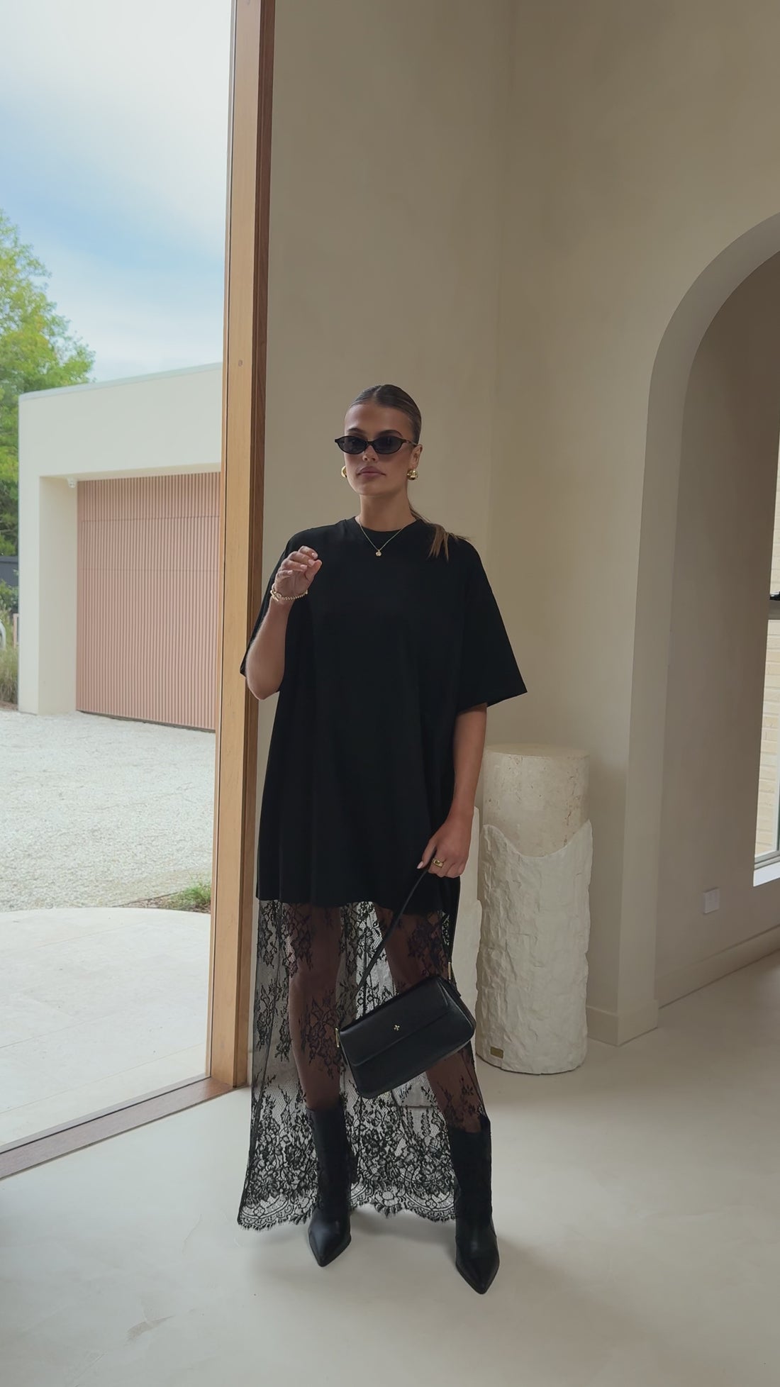 maxi black t shirt dress Jane T-shirt Dress, X Large it features a round neckline Maxi T-Shirt Dress - /