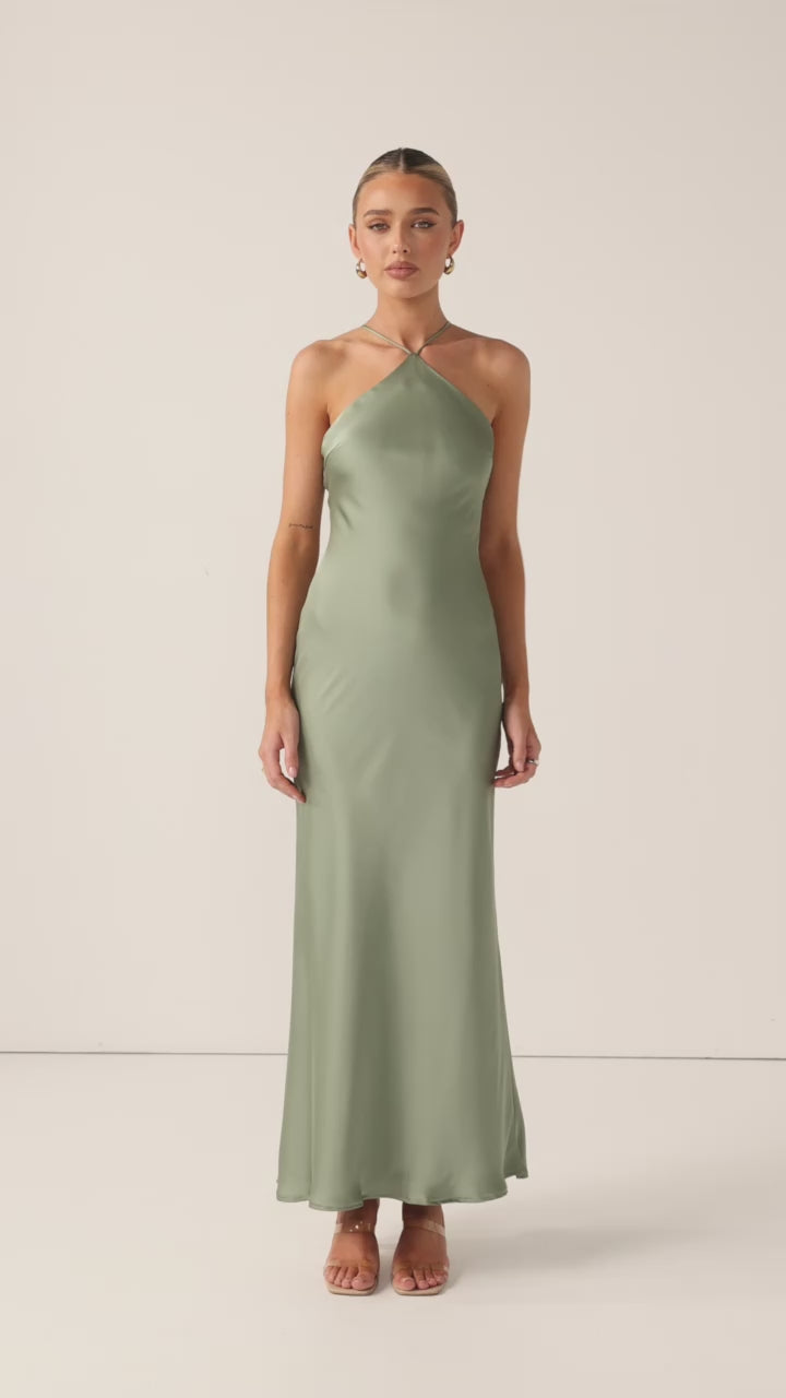 Chiara Maxi Dress - Green - Billy J