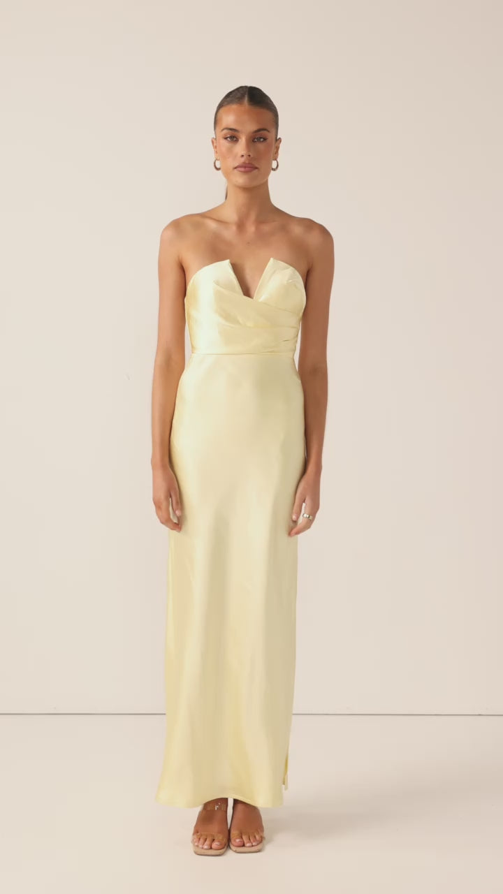 Load video: Valerie Maxi Dress - Yellow