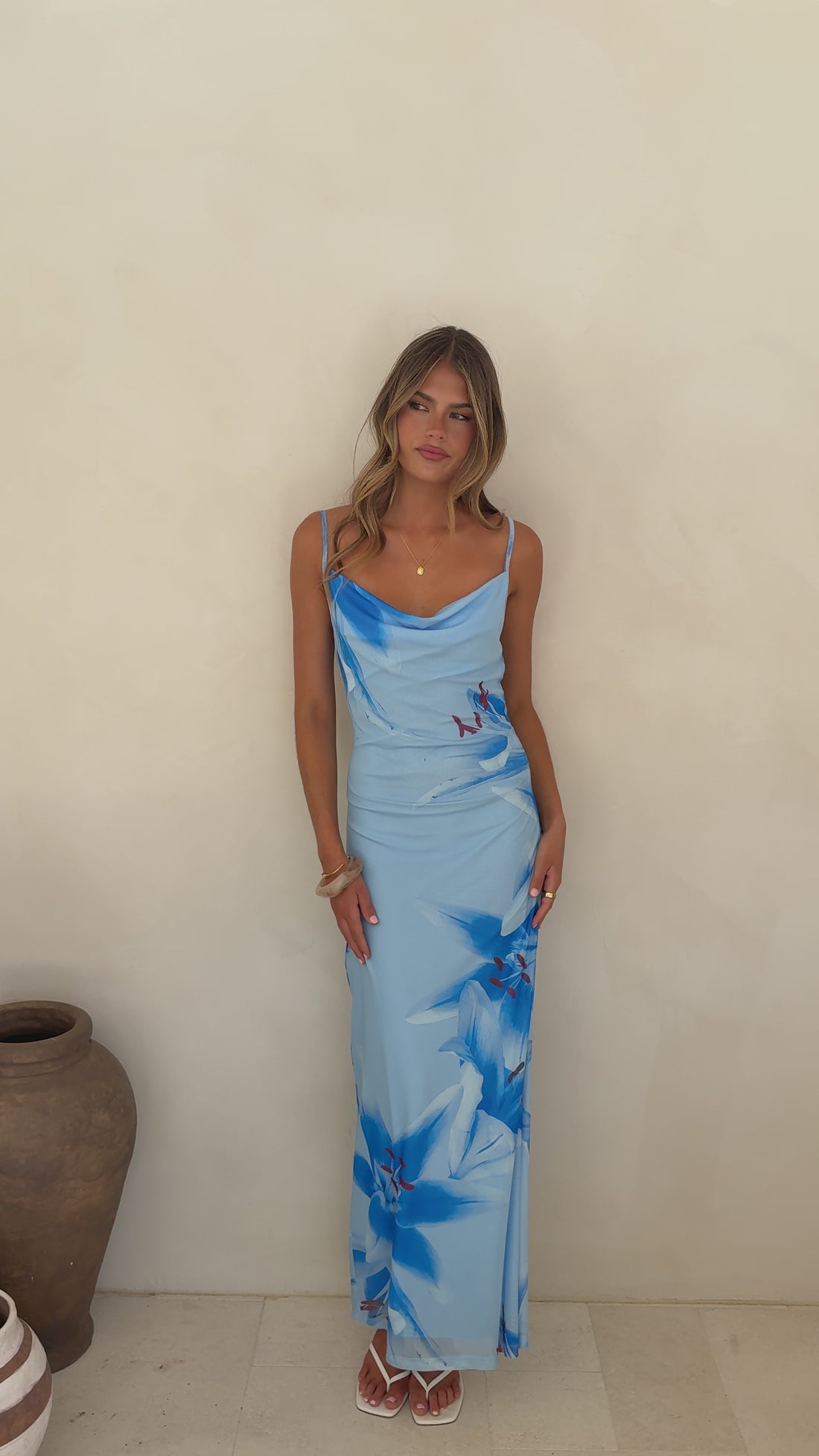 Nina Maxi Dress - Blue Paradise - Billy J