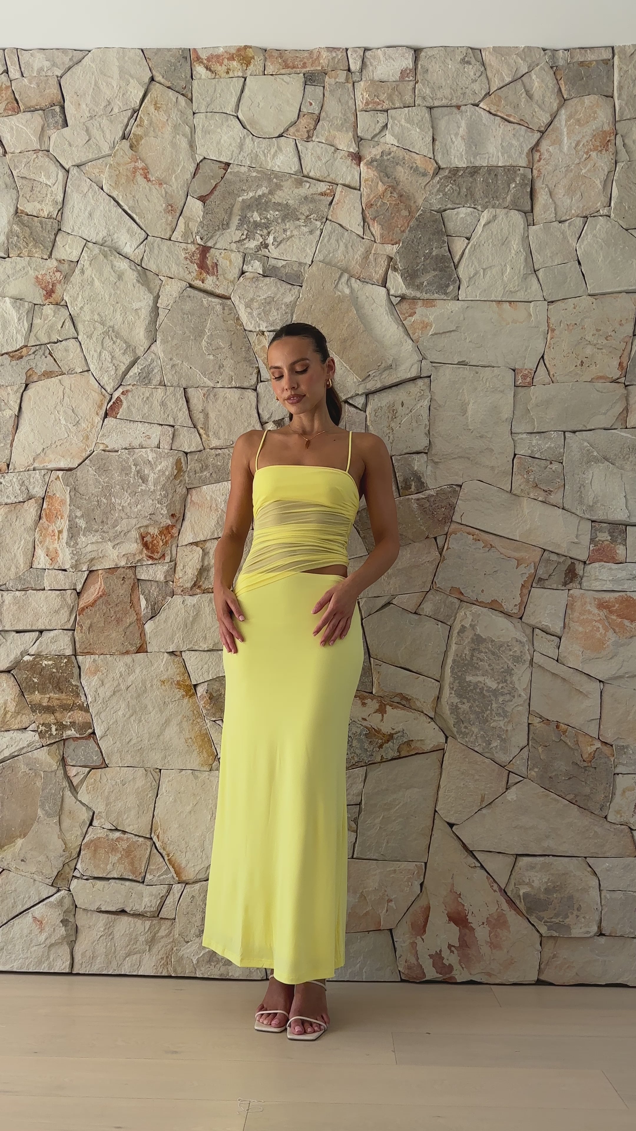 Louella Maxi Dress - Yellow