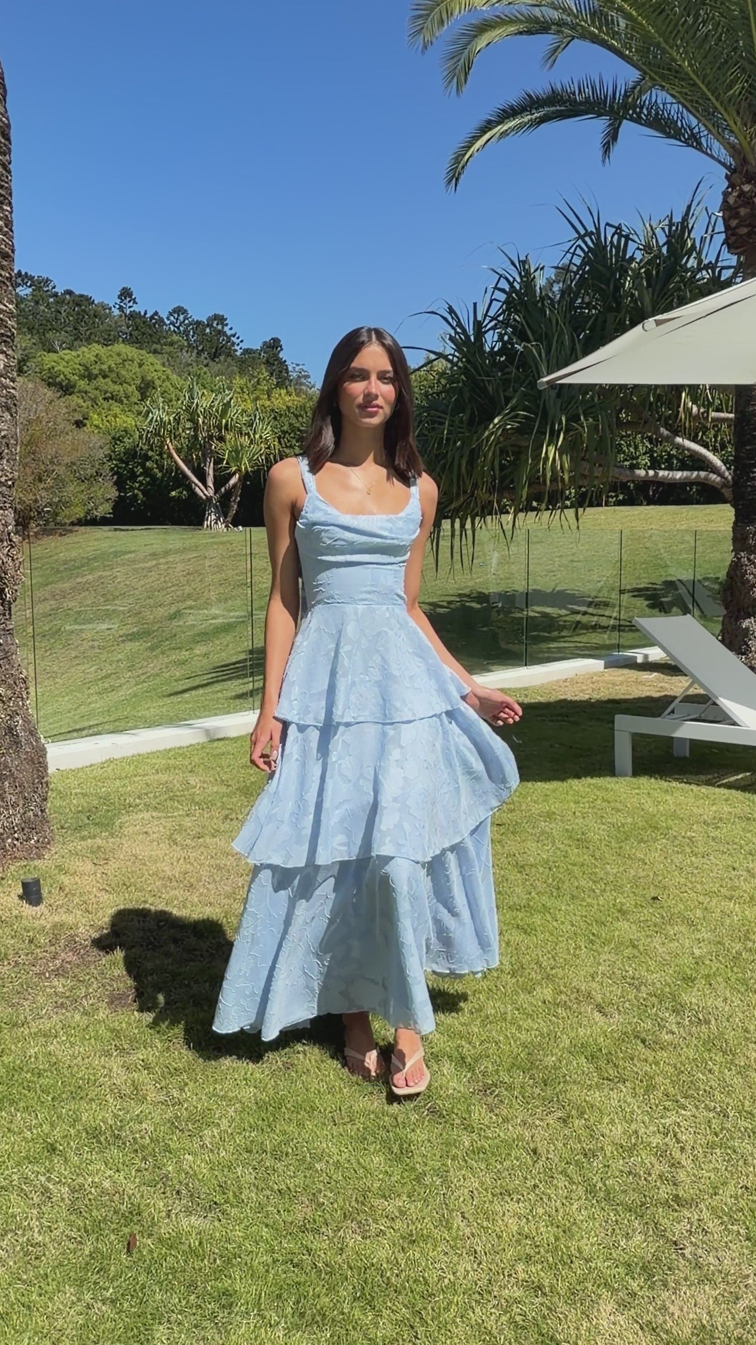 Macy Maxi Dress - Blue - Billy J