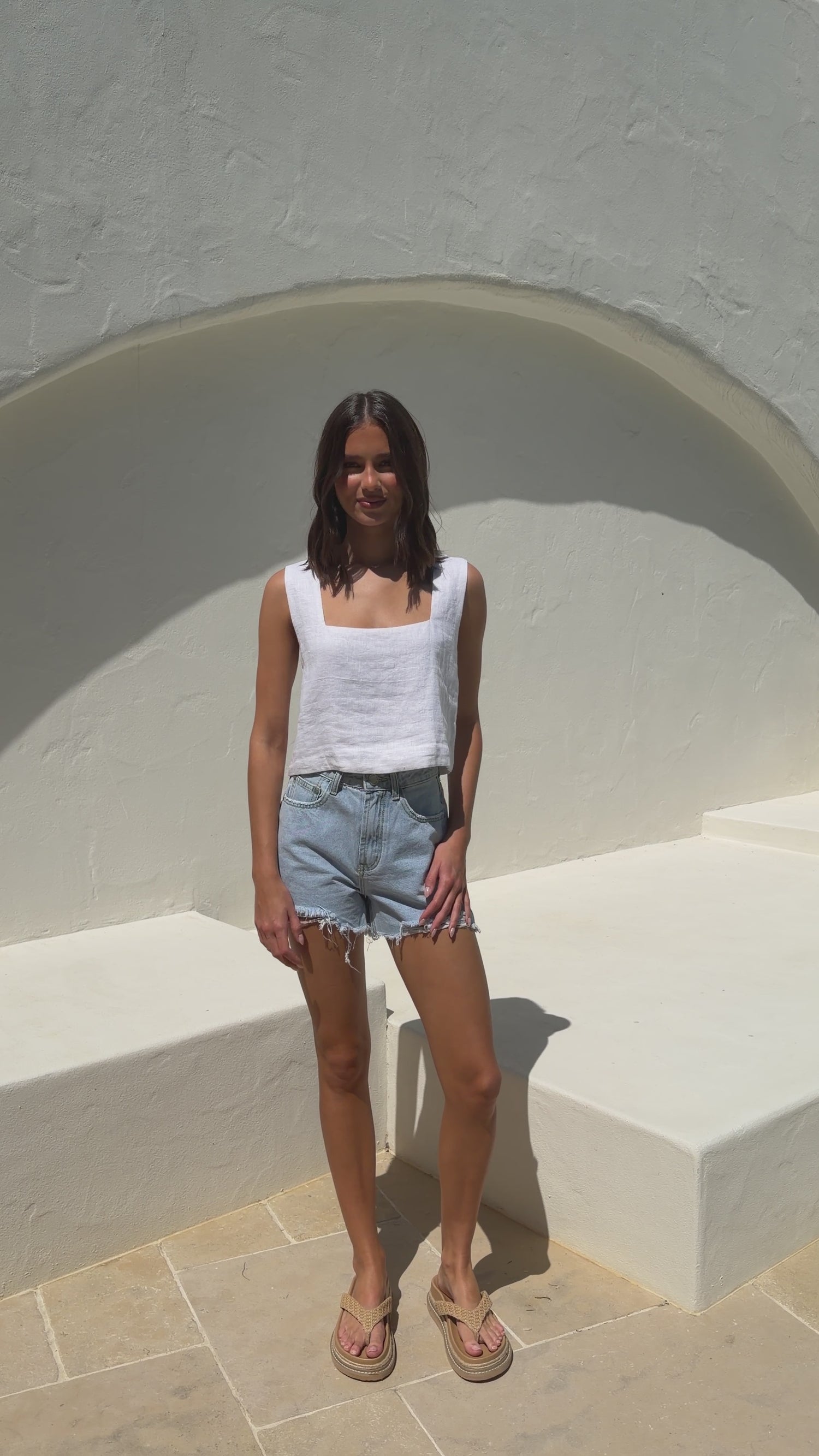 Katy Denim Shorts - Light Blue - Billy J