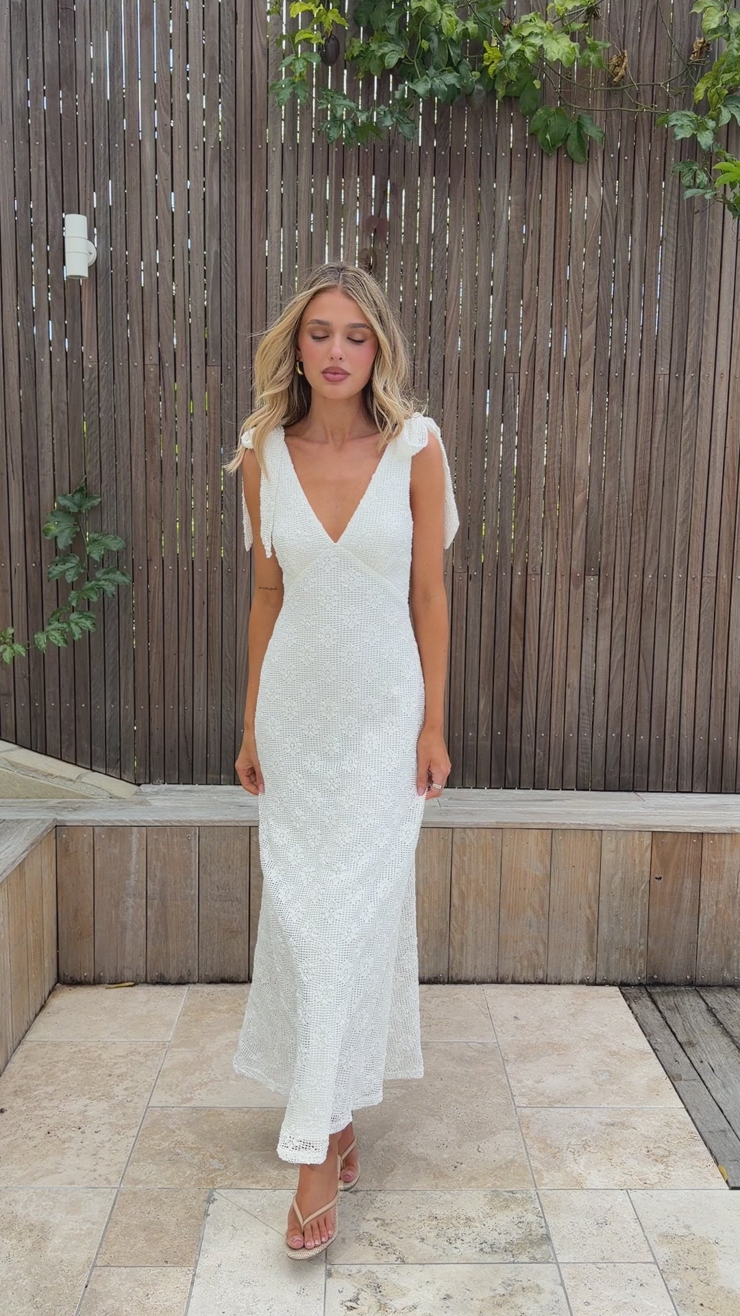 Kalia Maxi Dress - White - Billy J