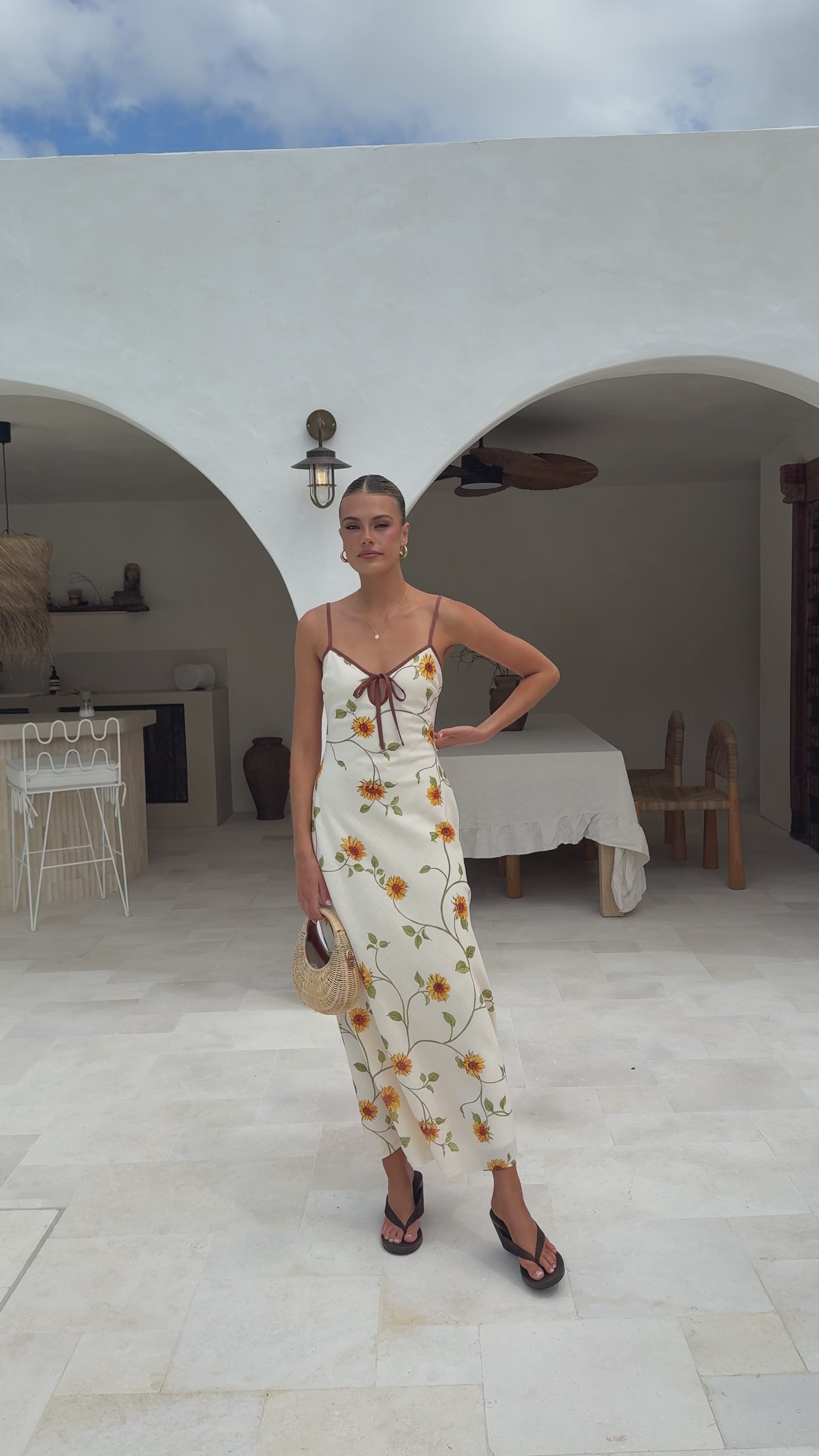 Load video: Koko Maxi Dress - Sunflower - Billy J