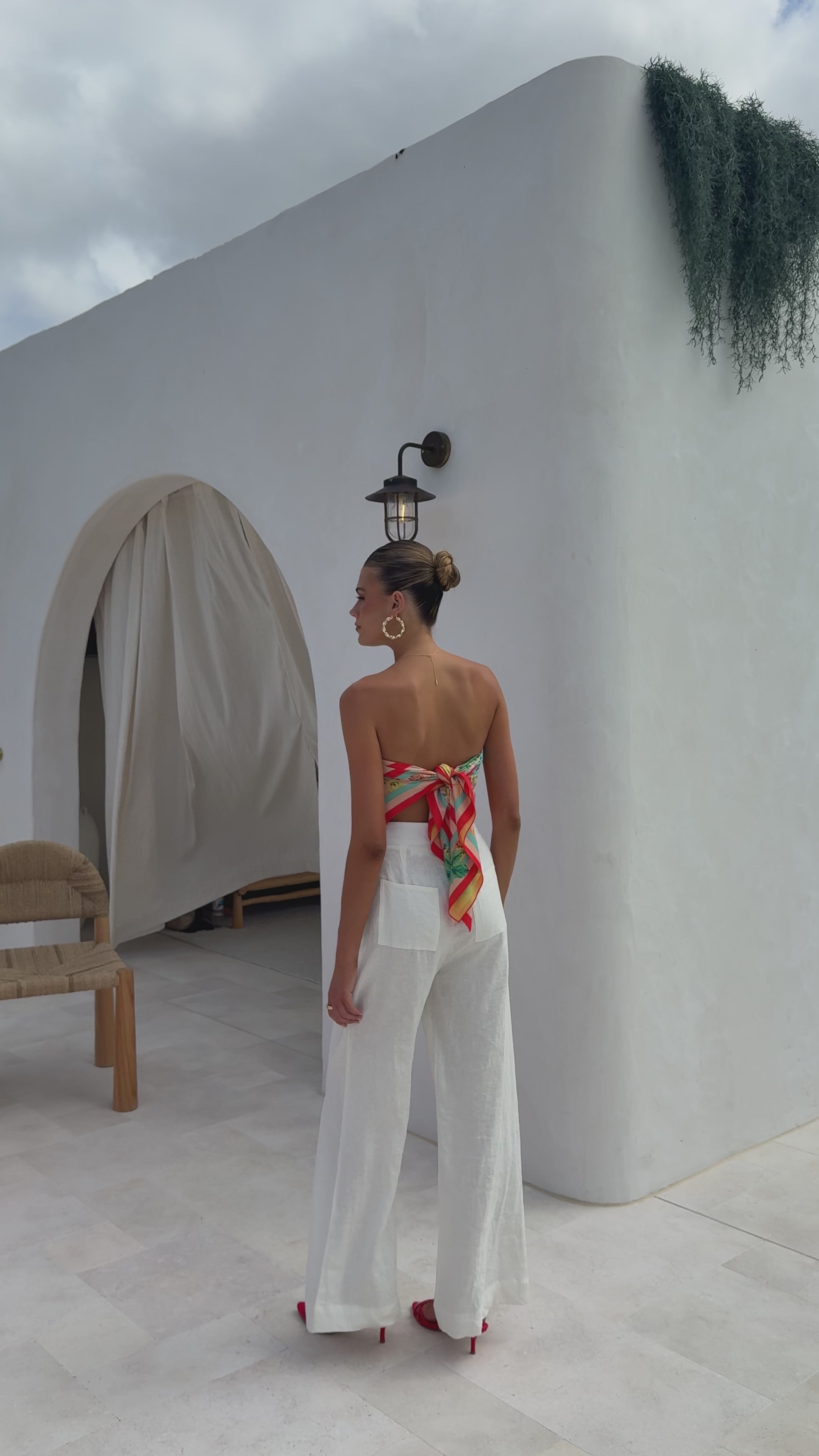 Load video: Imogen Scarf - Positano Red - Billy J