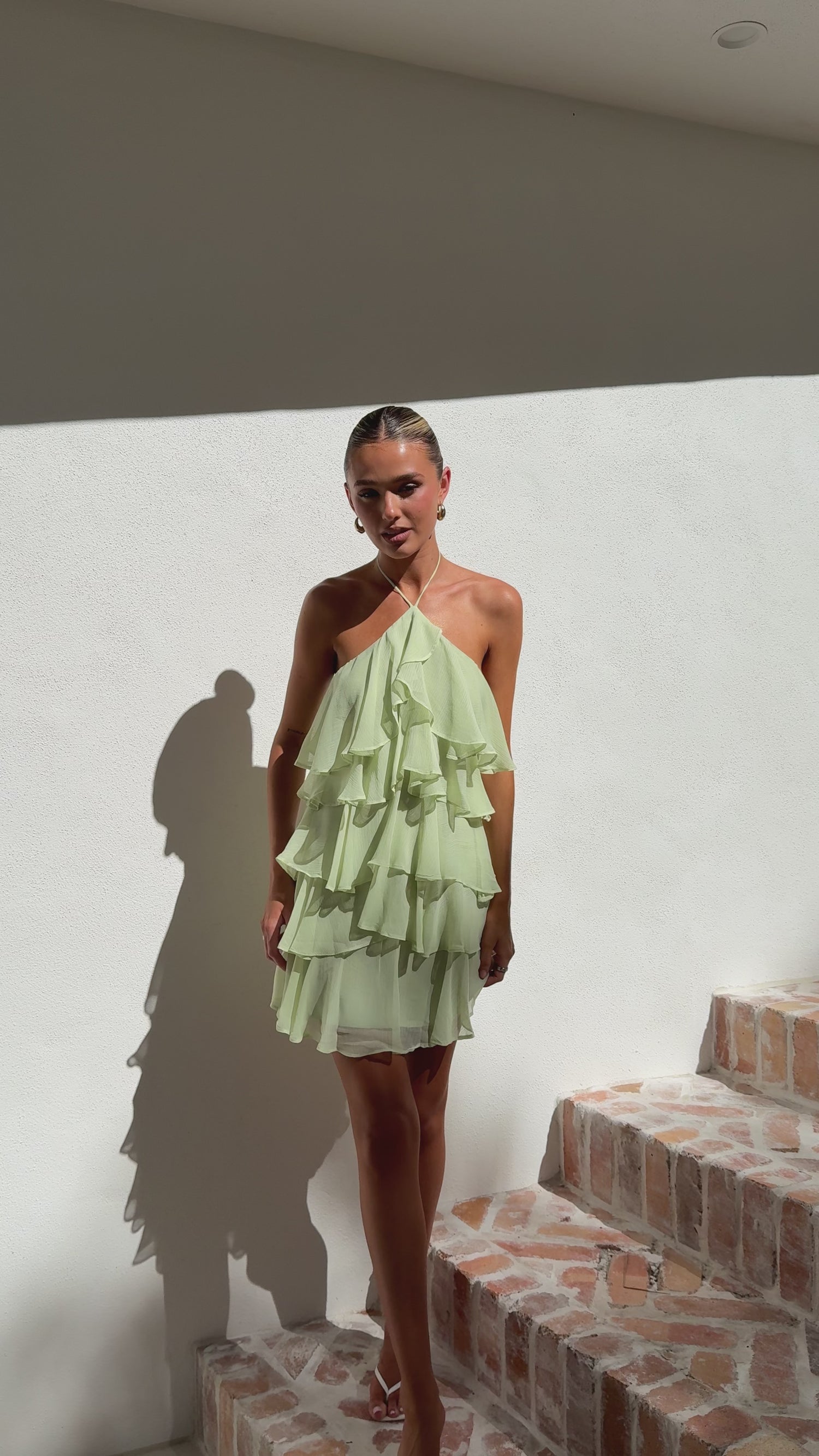 Soho Mini Dress - Sage - Billy J