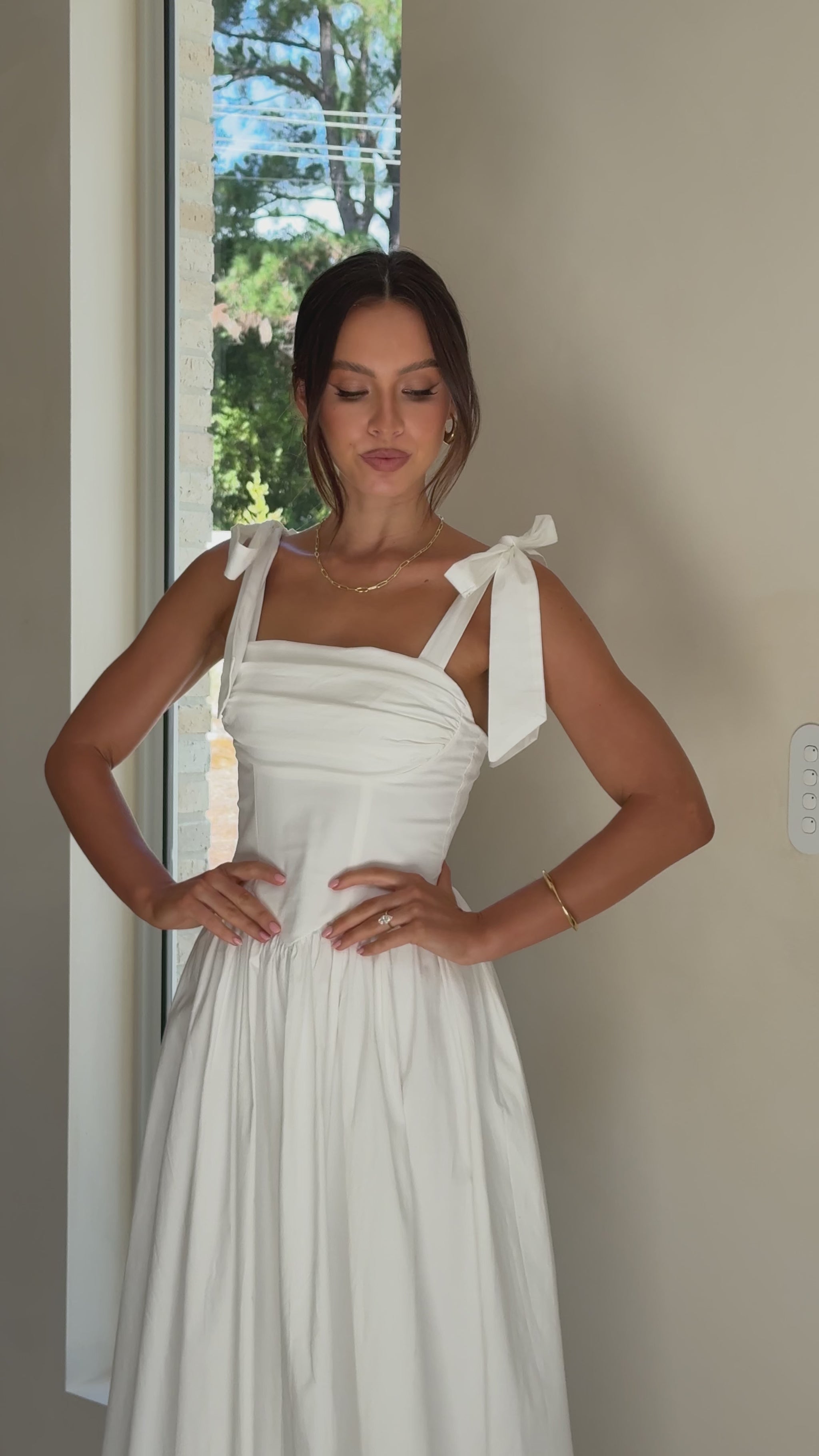 Haisley Maxi Dress - White - Billy J