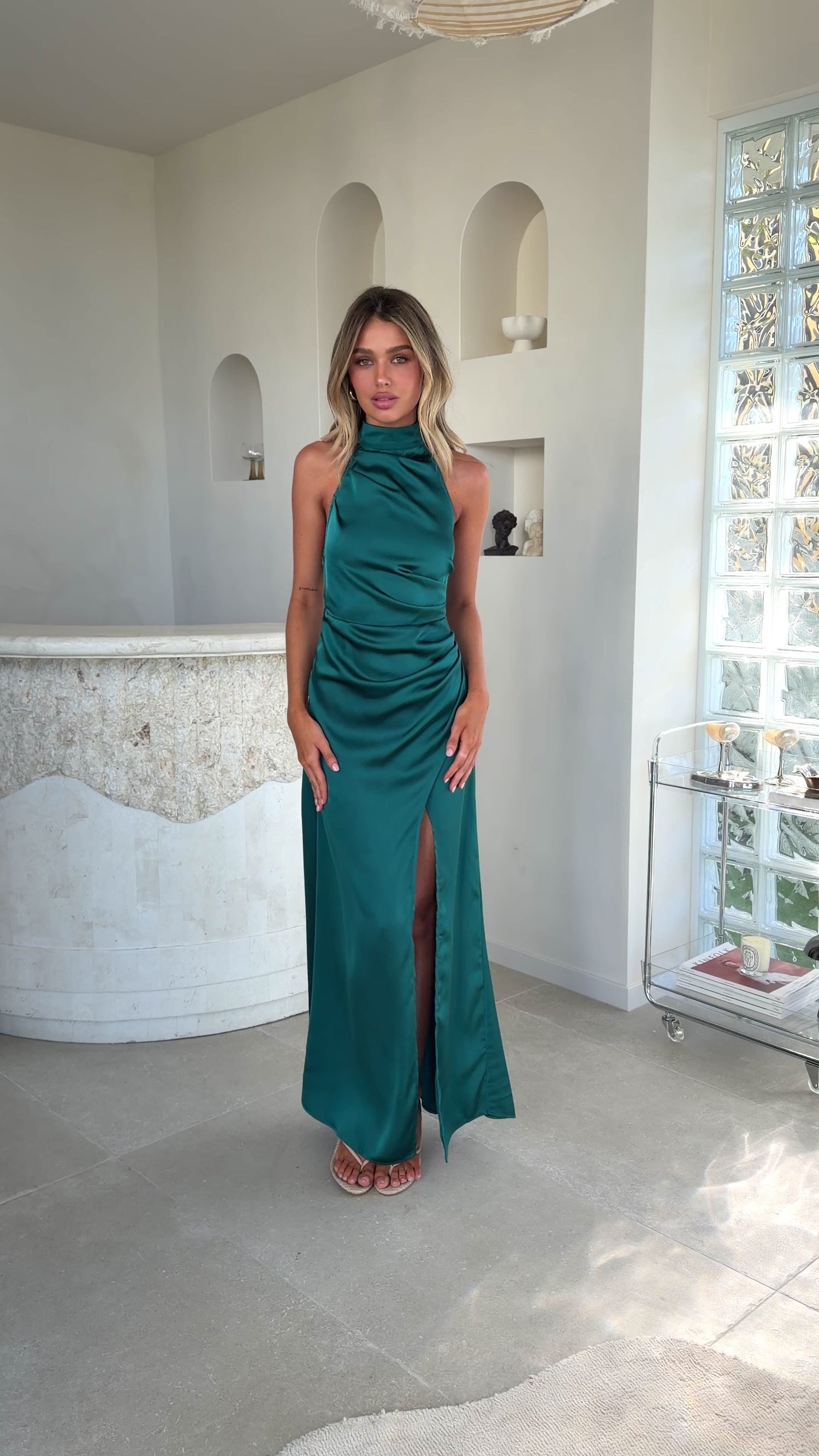Cara Maxi Dress - Teal - Billy J