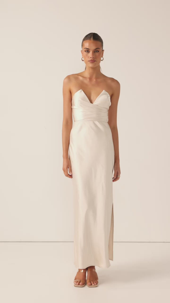 Load video: Valerie Maxi Dress - Champagne