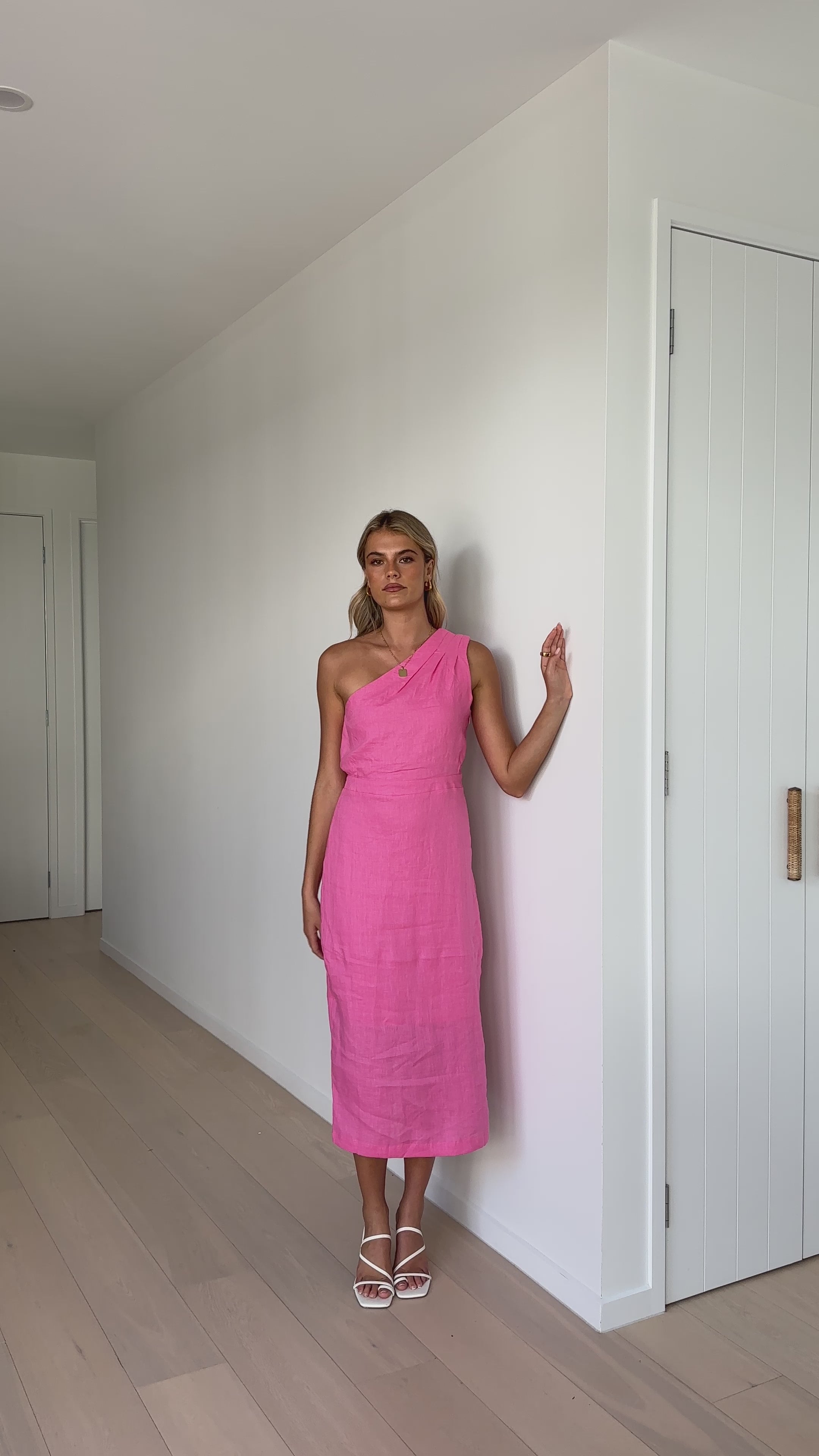 Nakia Midi Dress - Pink