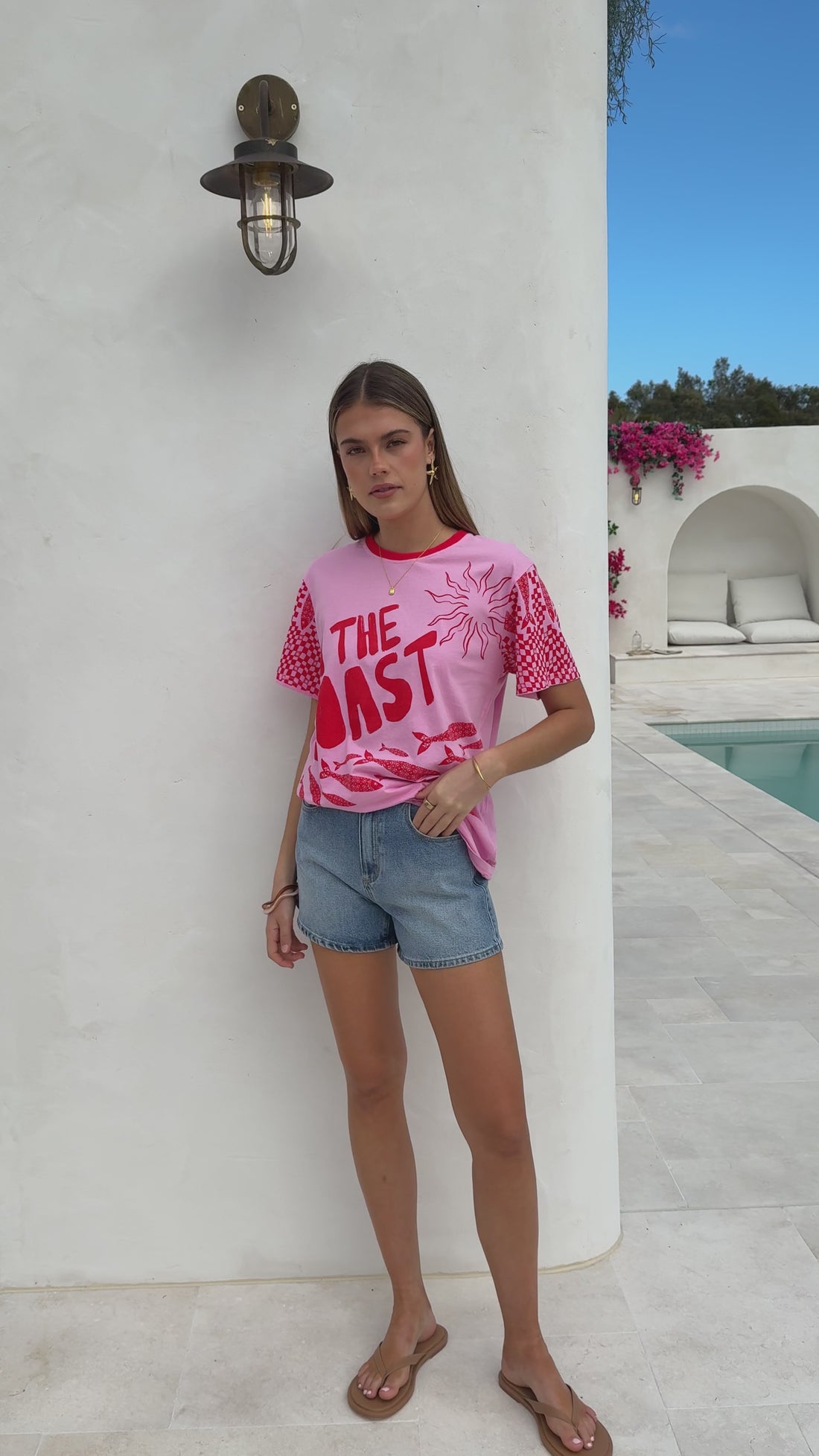 Florrie Tee - Pink/Red Tide - Billy J