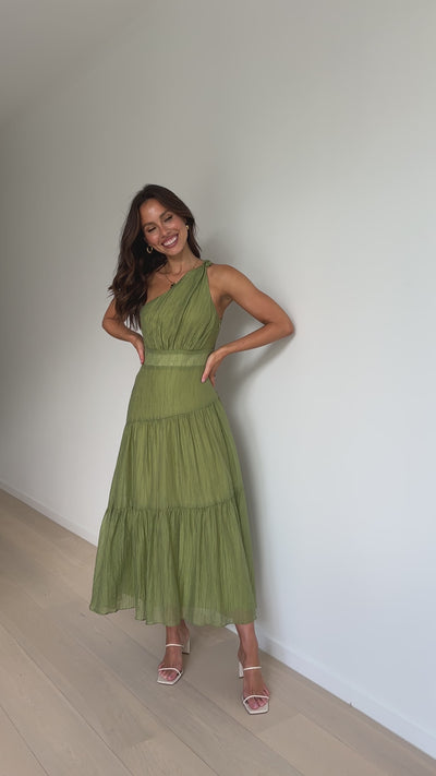 Load and play video in Gallery viewer, Jayma Maxi Dress - Olive
