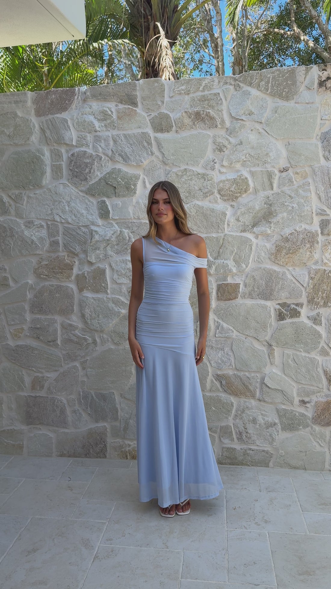 Malayah Maxi Dress - Blue - Billy J