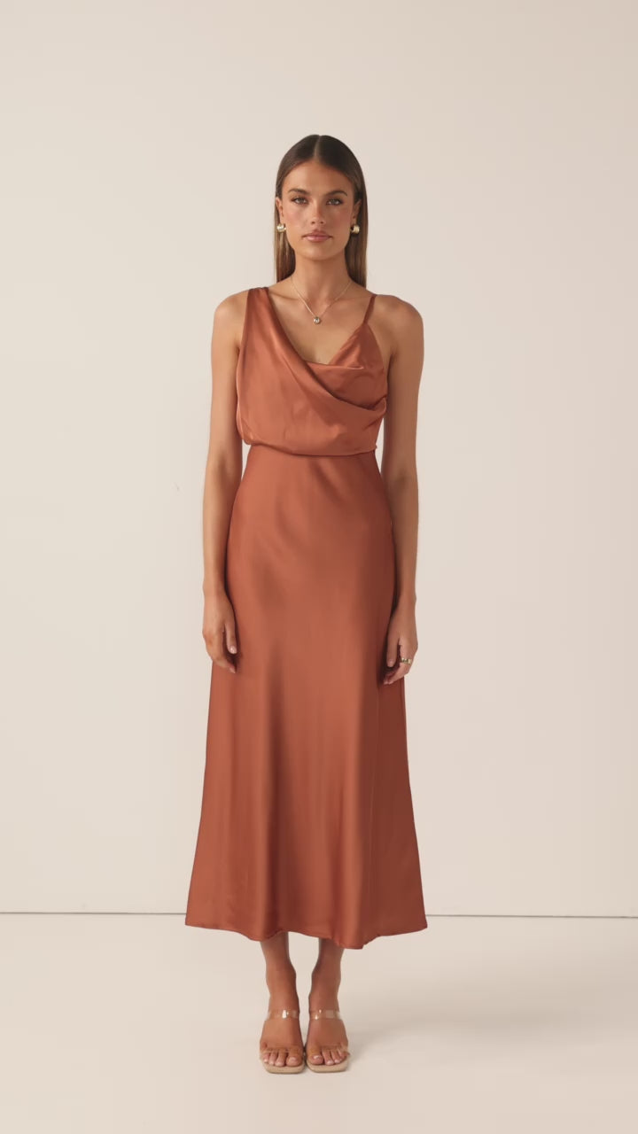 Audrey Maxi Dress - Copper - Billy J