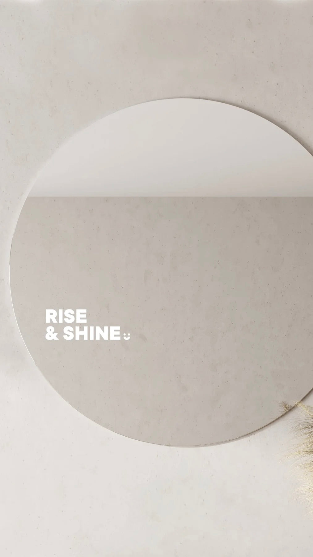 Rise & Shine - Affirmation Mirror Sticker