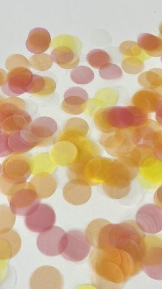 Biodegradable Confetti Cannon – Spring Sorbet Circles - Billy J